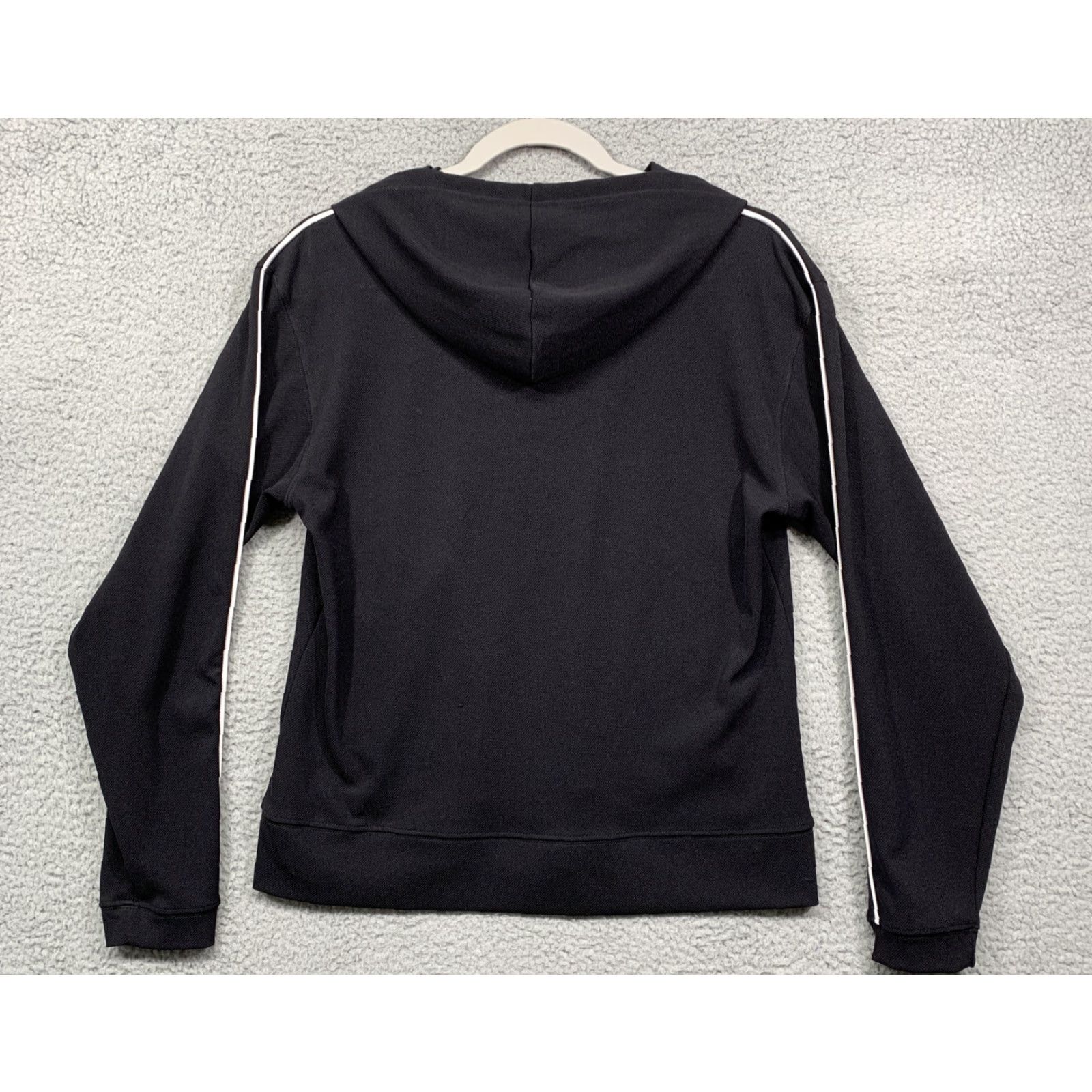 Russell Athletic Russell Athletic Womens Hooded Track Jacket Size M Full Zip Black Dri-Power Size M / US 6-8 / IT 42-44 - 4 Thumbnail