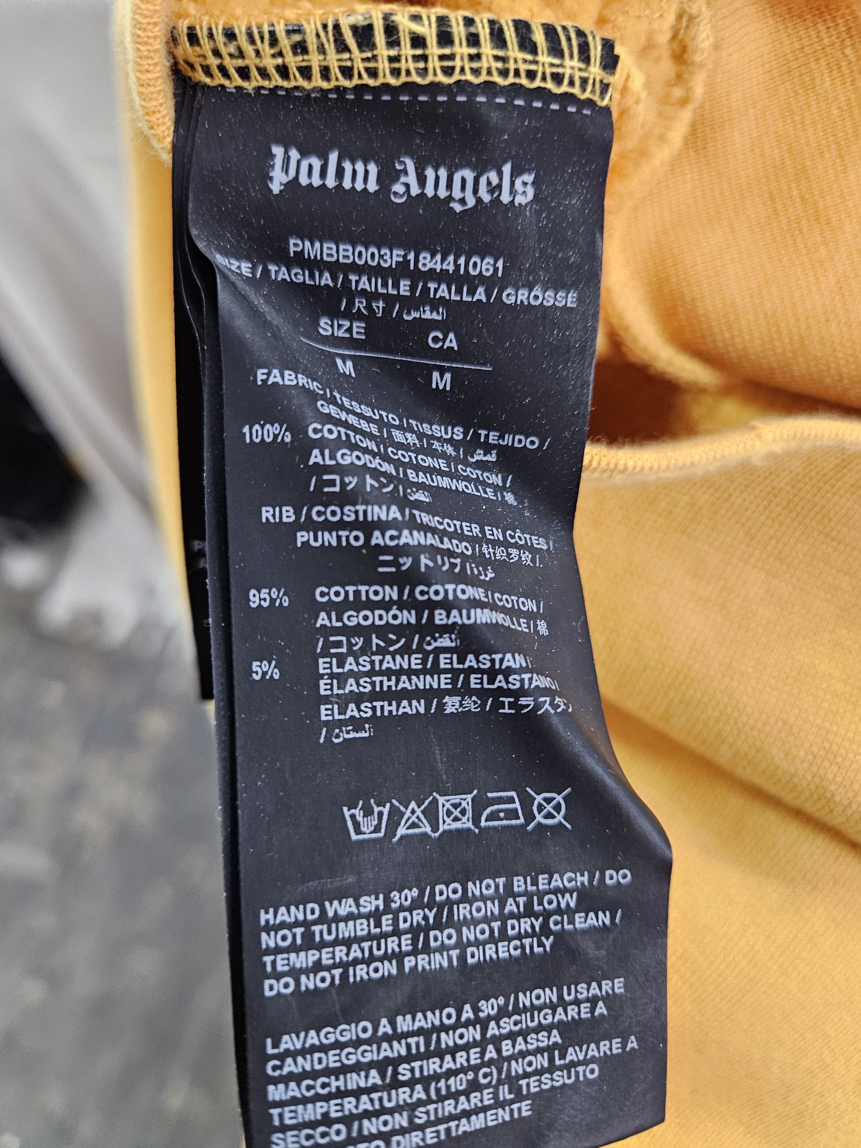 Palm Angels Palm Angels Mustard Yellow "LEGALIZE IT" Slogan Hoodie Size US M / EU 48-50 / 2 - 10 Thumbnail