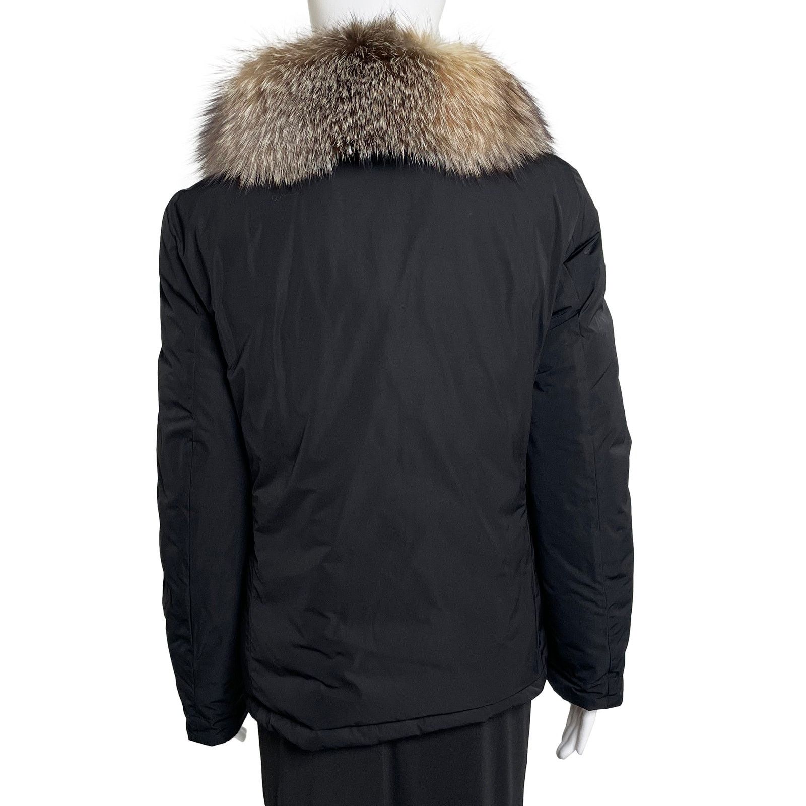 Moncler Black Puffer Fur Trim Size M / US 6-8 / IT 42-44 - 4 Thumbnail