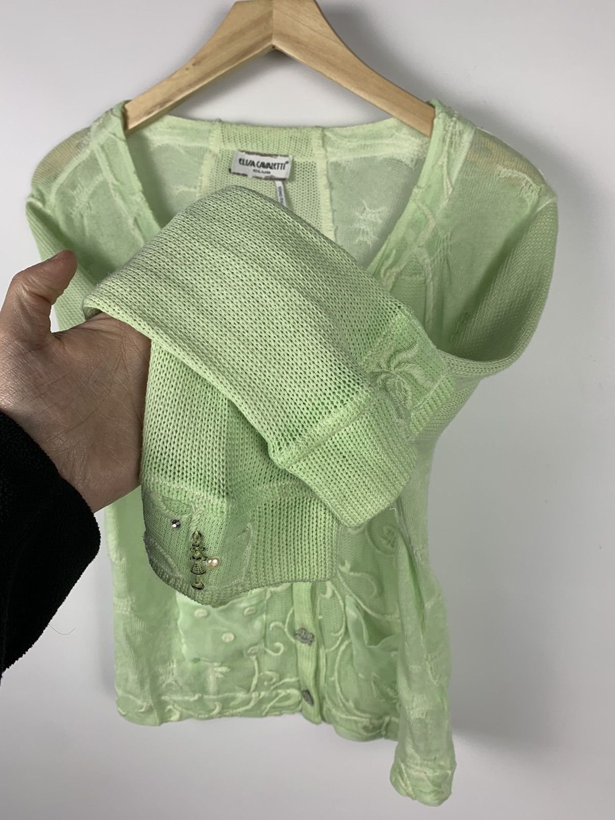 Elisa Cavaletti Elisa Cavaletti Club Ladies Cardigan Blouse Size Top Buttons Size M / US 6-8 / IT 42-44 - 15 Thumbnail