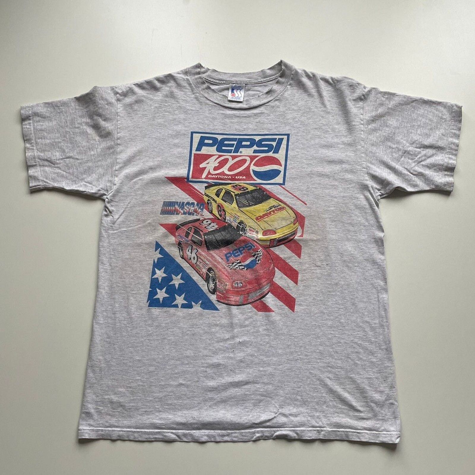 NASCAR Vintage 90s Nascar Pepsi 400 Racing T Shirt XL Daytona USA Size US XL / EU 56 / 4 - 1 Thumbnail