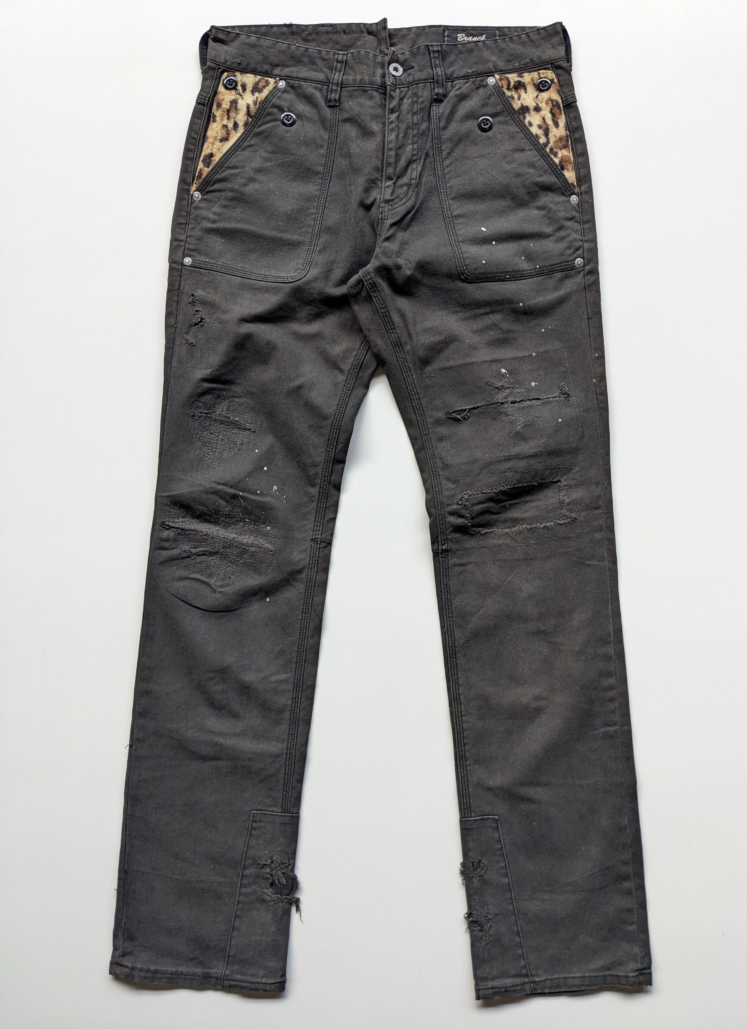 If Six Was Nine × Japanese Brand × Le Grande Bleu (L.G.B.) Branch Ego Trapping distressed buckle back Size US 33 - 2 Thumbnail