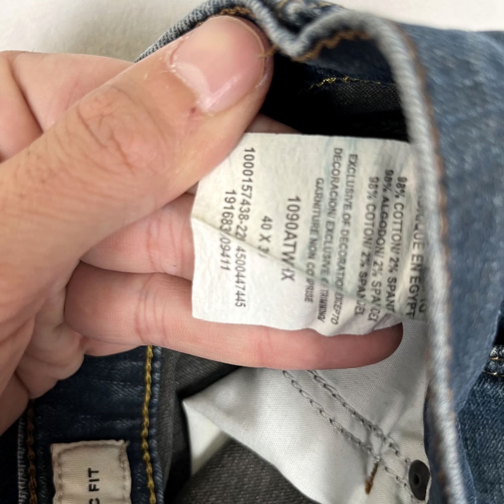 Wrangler Wrangler Jeans Mens 38x30 Blue Athletic Fit Denim Dark Wash Straight 5-Pocket Regular Waist Mens Size US 38 / EU 54 - 5 Thumbnail