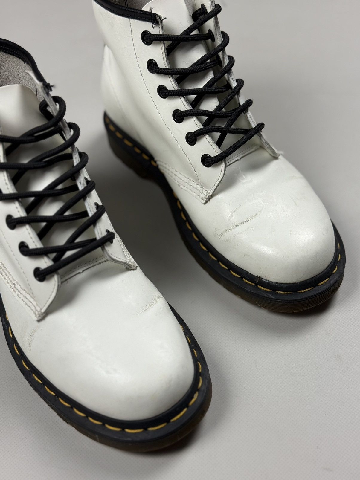 Dr. Martens Dr. Martens Doc’s Ladies Leather Lace Up Combat Boots Shoes Size US 7 / IT 37 - 4 Thumbnail