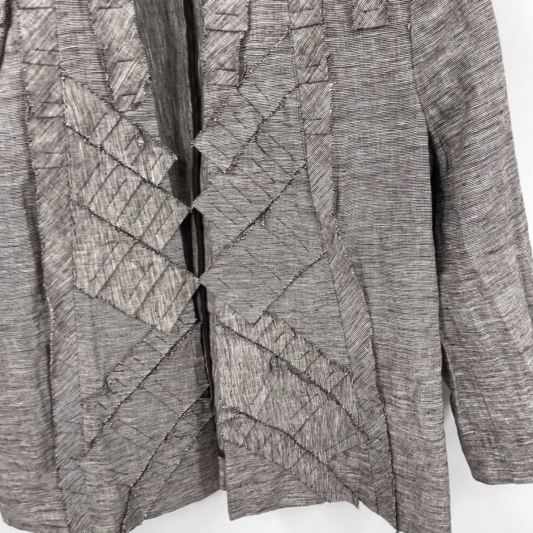 Vintage Chico's Women's Linen Blazer Jacket Small Brown Casual Business Travel Spring Summer Fall Winter Relaxed Fit Size S / US 4 / IT 40 - 4 Thumbnail