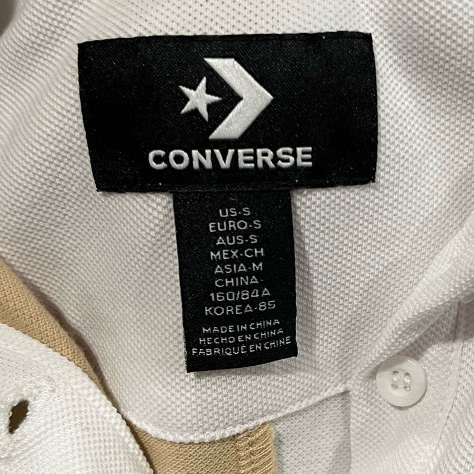 Converse NWOT Converse Color-Blocked Relaxed Polo Shirt Pullover S Size S / US 4 / IT 40 - 3 Thumbnail