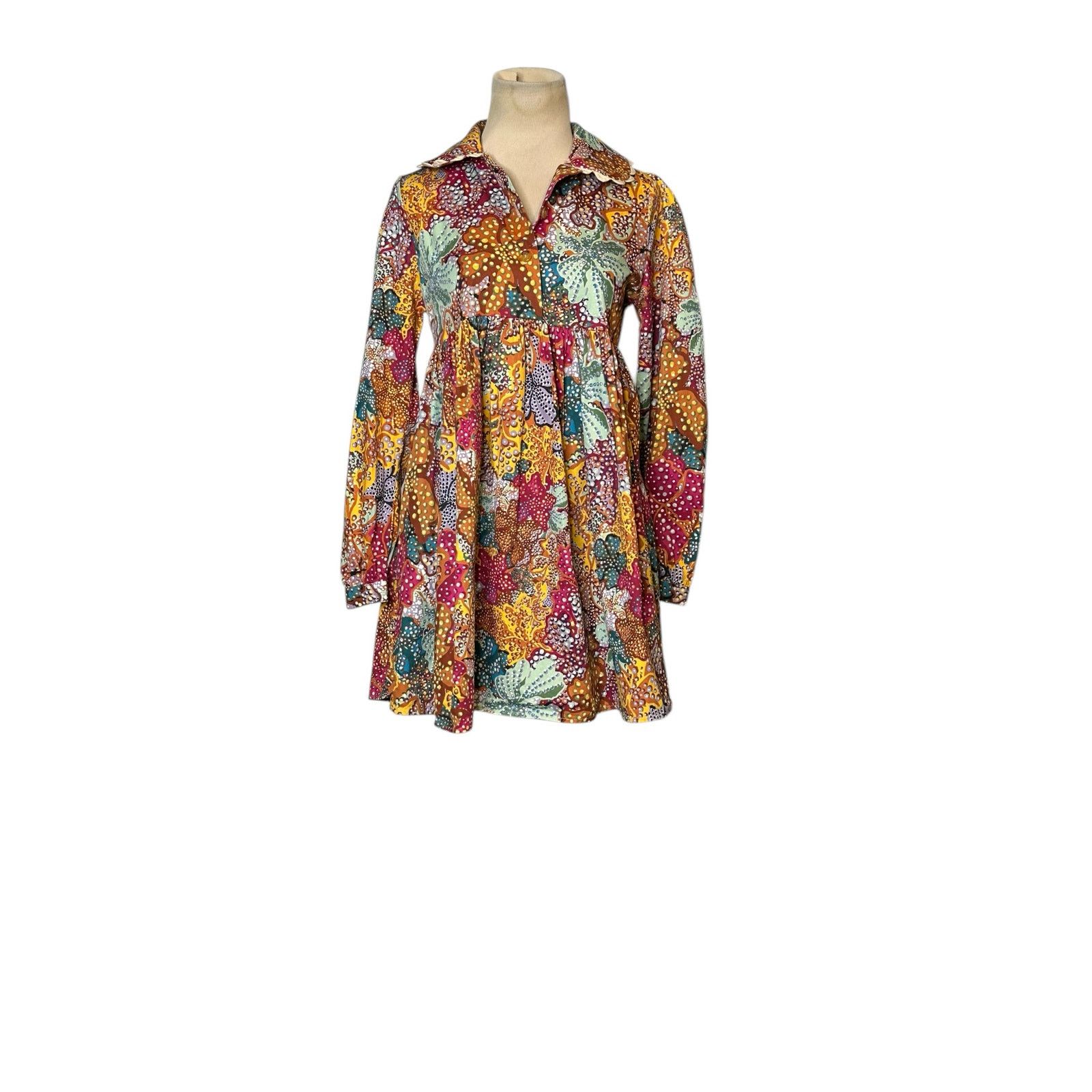 Other Kika Vargas Colorful Floral Babydoll Mini Dress size XXS Size XXS / US 00 / IT 34 - 12 Thumbnail