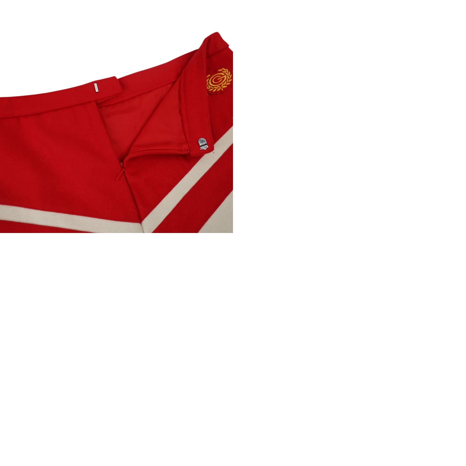 Adidas VINTAGE Adidas x Carlo Gruber Chevron Wool Skirt 32"W 23" Red Women Knee Length Size 32W Pencil Mens? Size 24" / US 00 / IT 34 - 10 Thumbnail