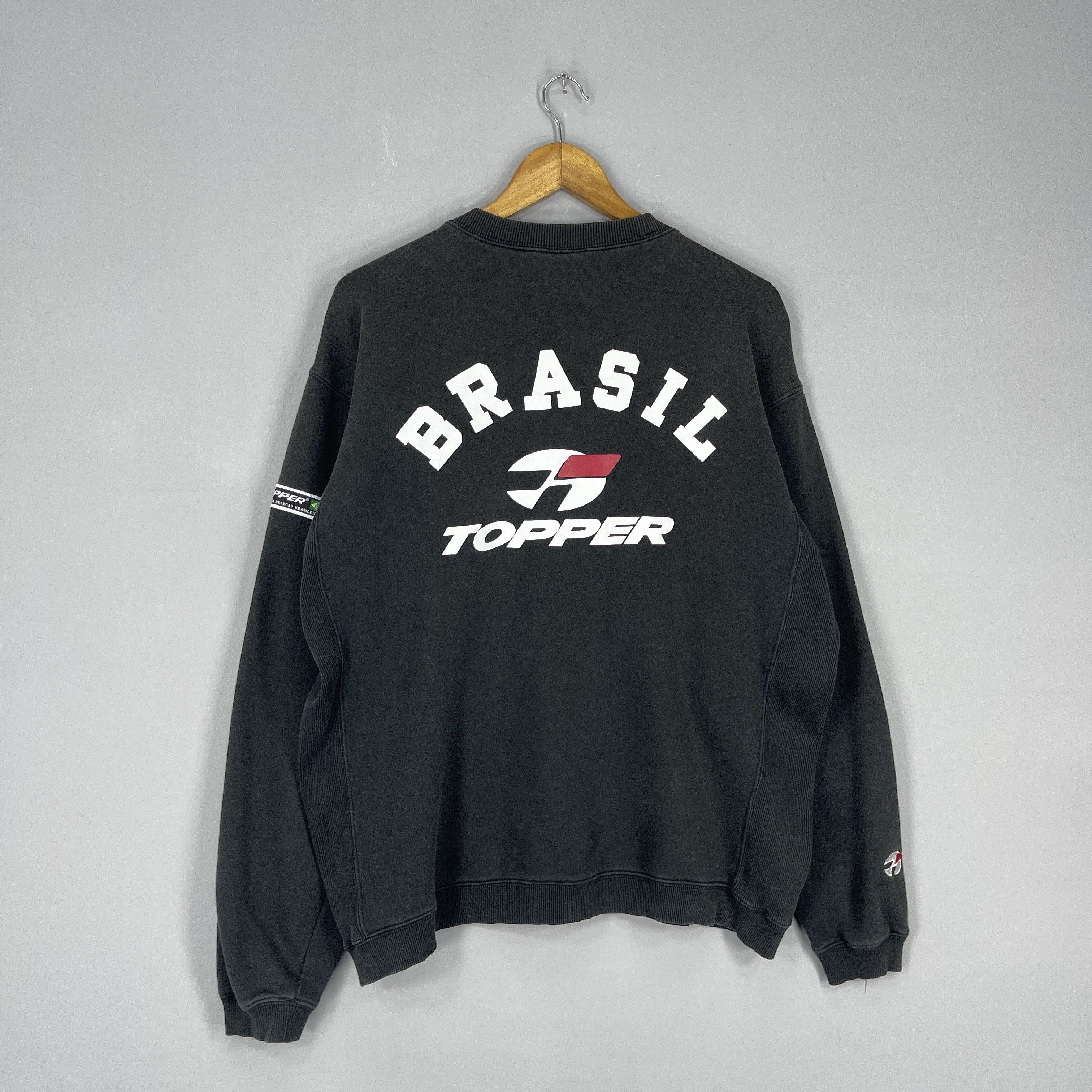 Vintage Vintage TOPPER Brazil National Football Team Sweatshirt Size US L / EU 52-54 / 3 - 3 Thumbnail