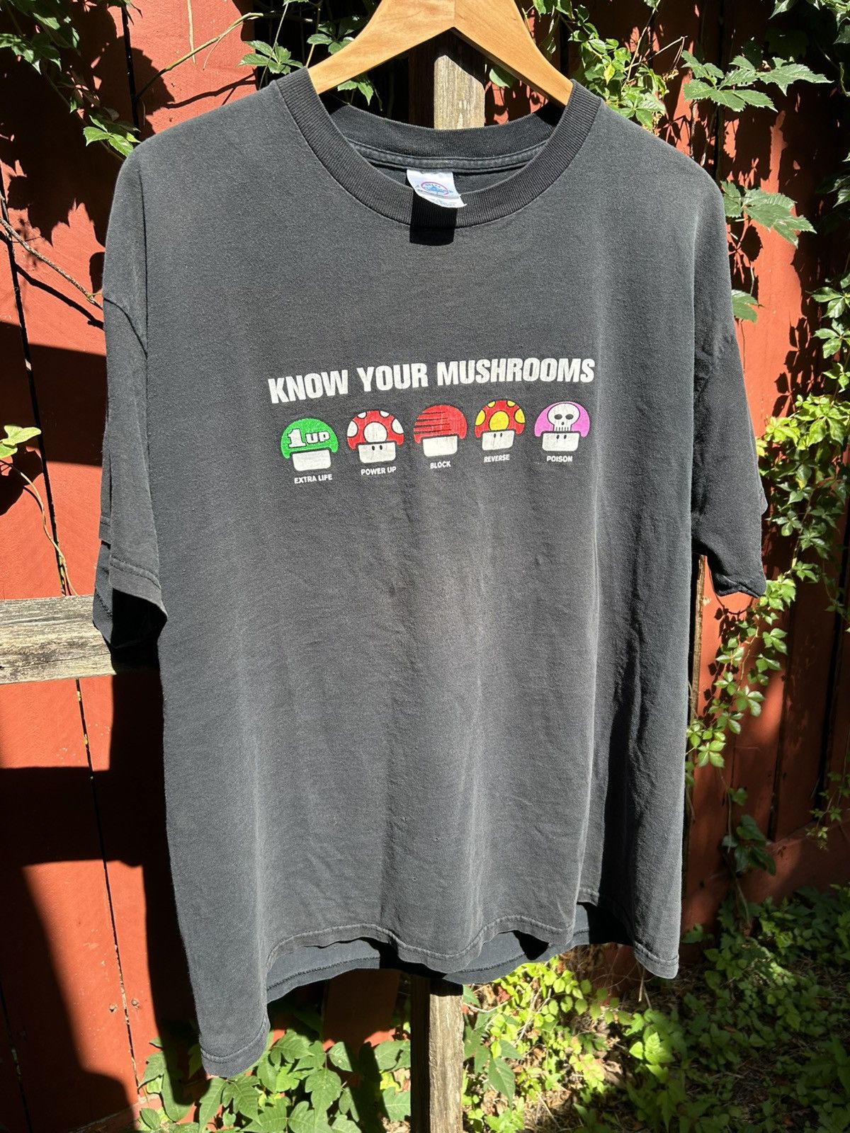 Vintage Early Y2K Know Your Mushrooms Fader Tee Size US XL / EU 56 / 4 - 2 Thumbnail