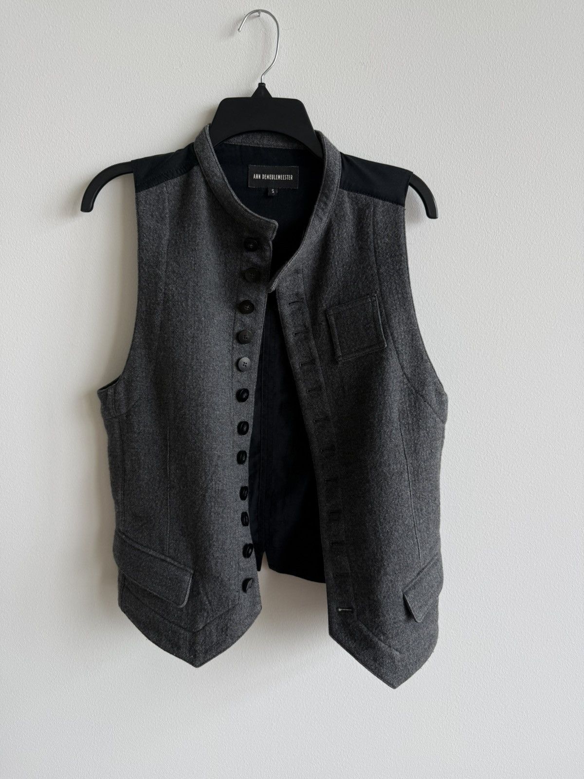 Ann Demeulemeester Wool Buttoned Vest (Runway) Size US S / EU 44-46 / 1 - 1 Thumbnail