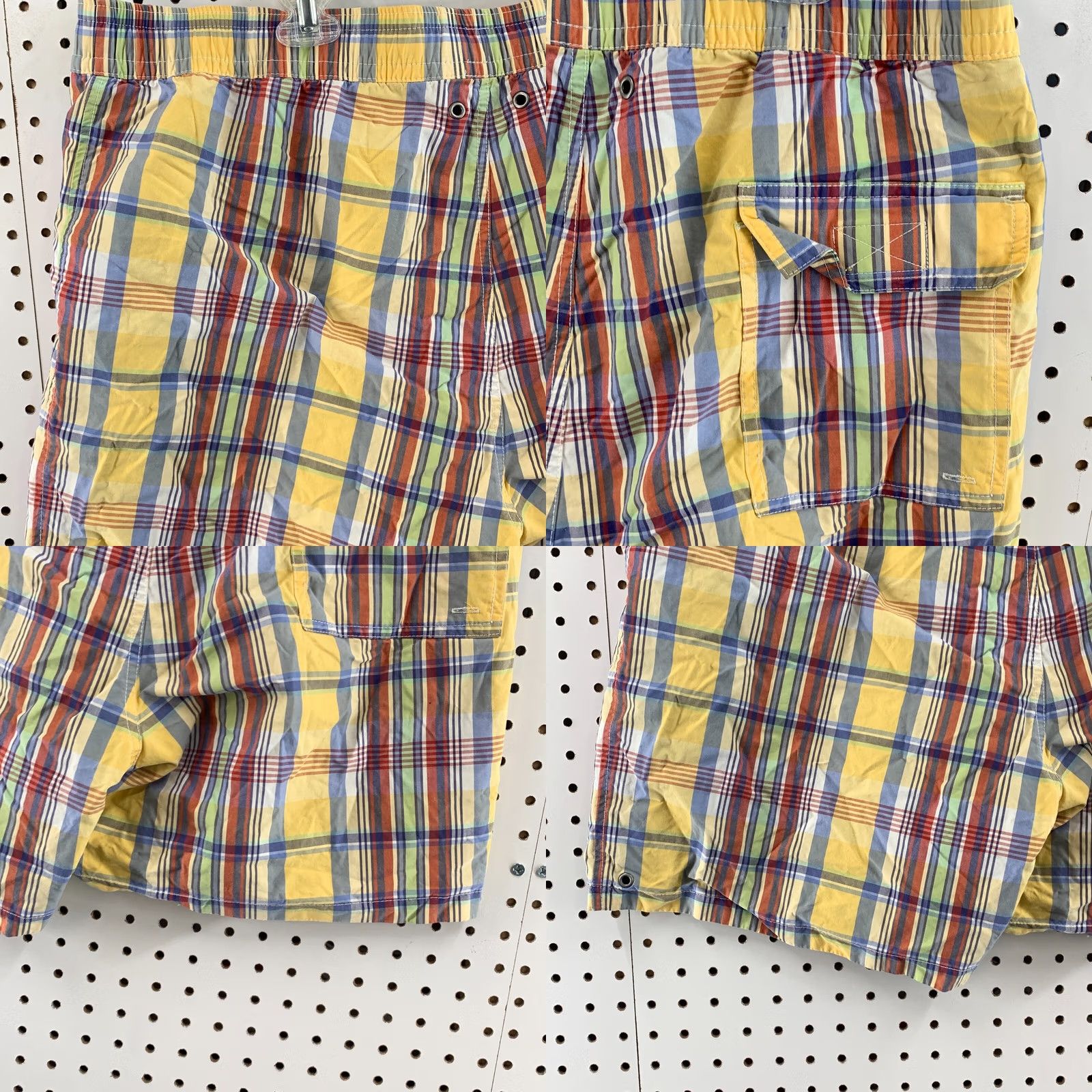 Polo Ralph Lauren VINTAGE Polo Ralph Lauren Shorts Reversible Navy Bue Yellow Plaid Pony XL Men Size US XL / EU 56 / 4 - 8 Thumbnail