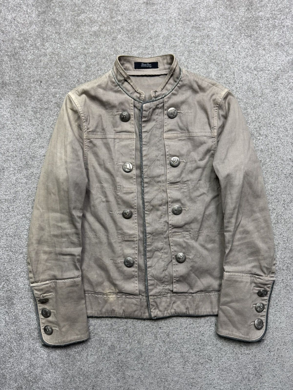 Undercover napoleon jacket brown with sheep buttons