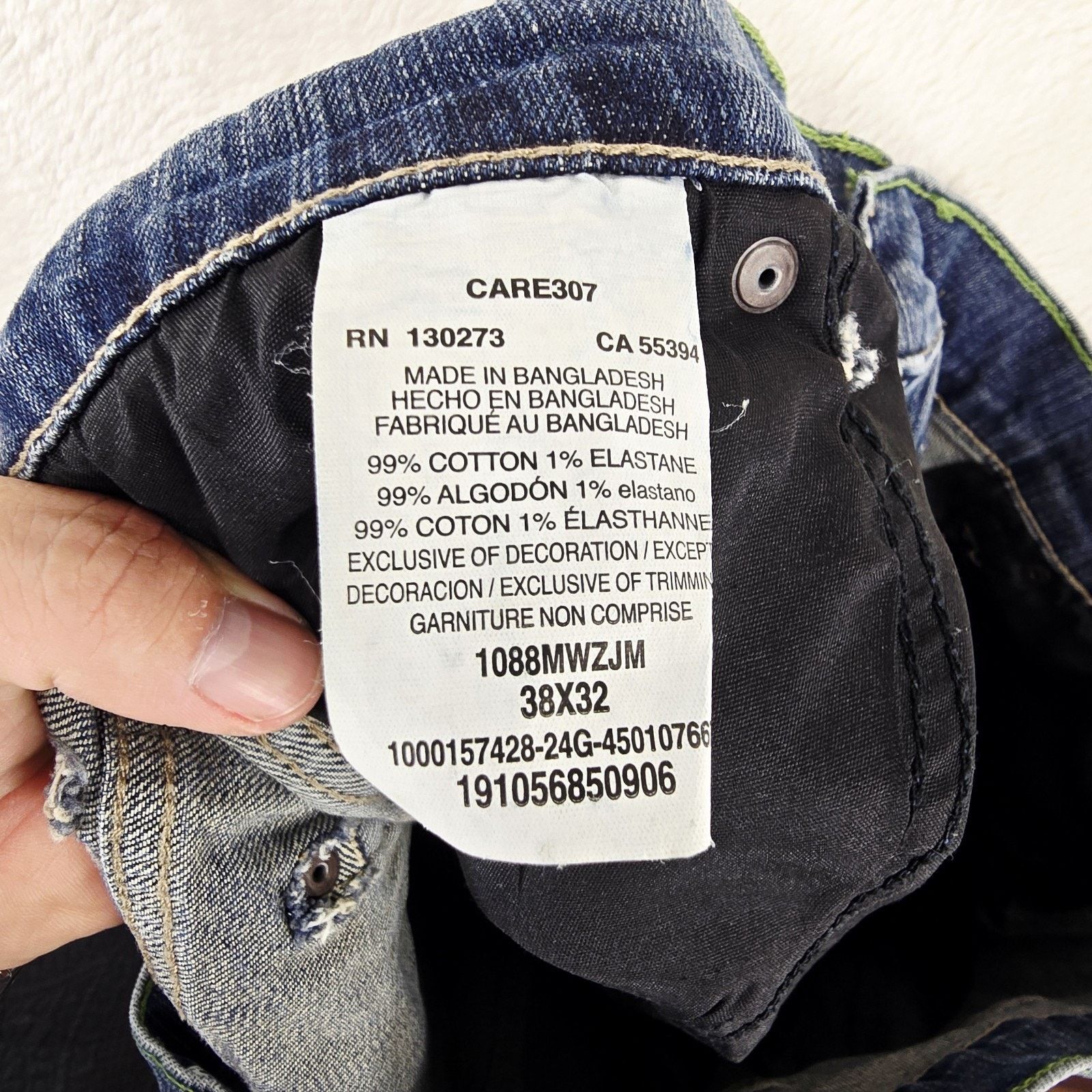 Wrangler Wrangler Retro Jeans Mens 38x32 Blue Medium Slim Straight Size US 38 / EU 54 - 6 Thumbnail
