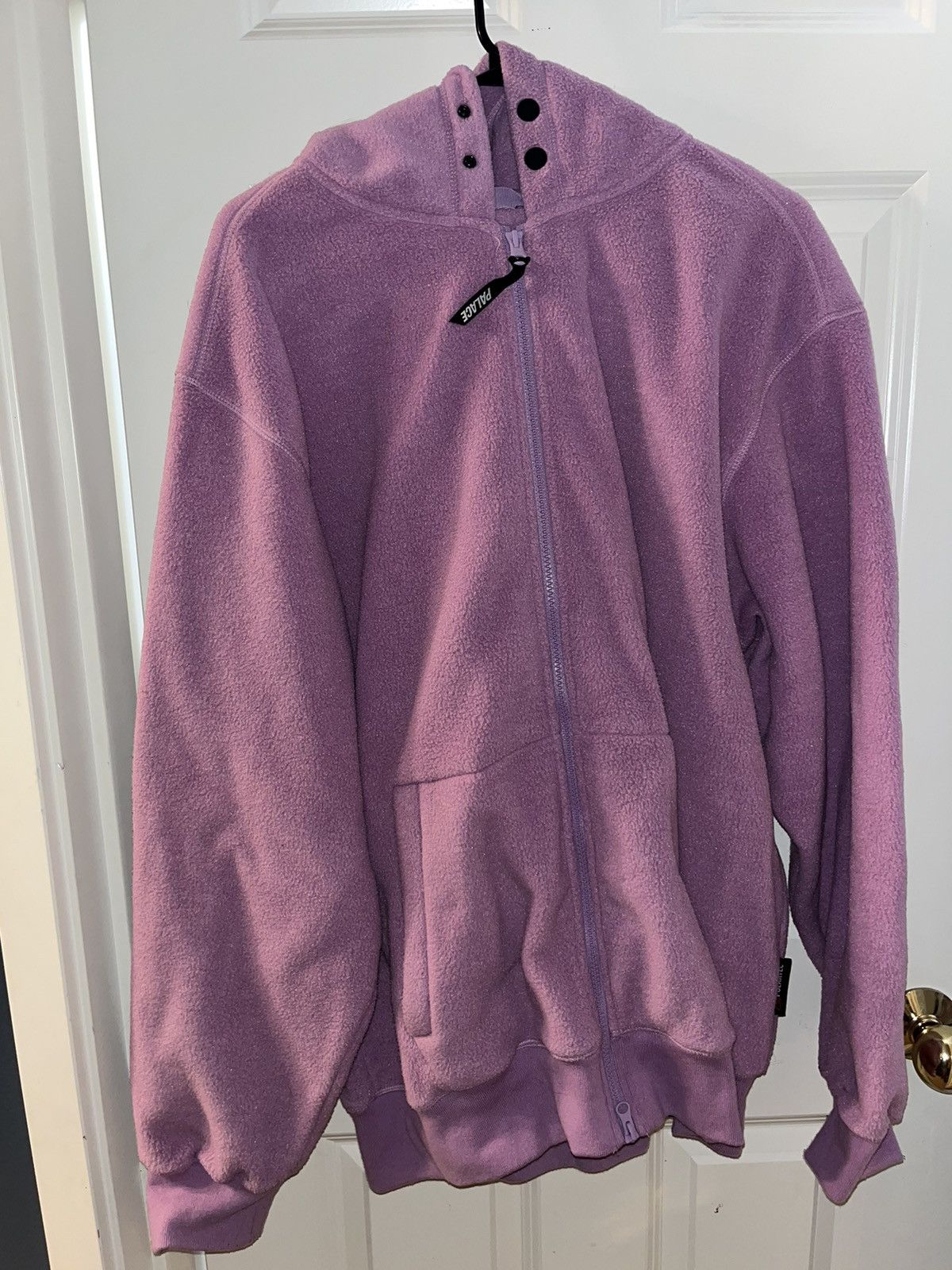 Palace Palace Polartec Hooded Zip Up Jacket Lilac Large | Grailed