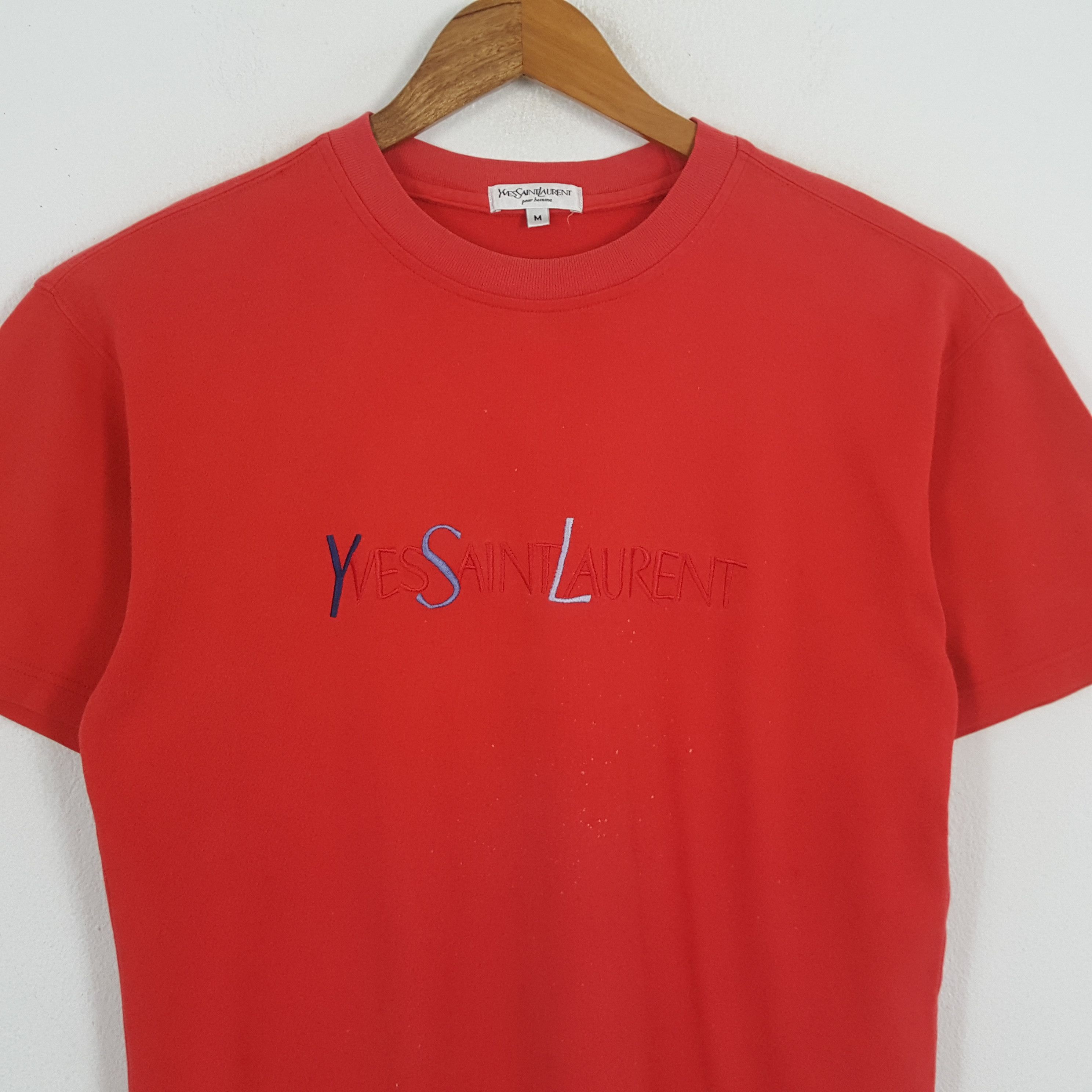 Vintage × Yves Saint Laurent Vintage YVES SAINT LAURENT Italian Fashion Brand T-Shirst Size US L / EU 52-54 / 3 - 2 Thumbnail
