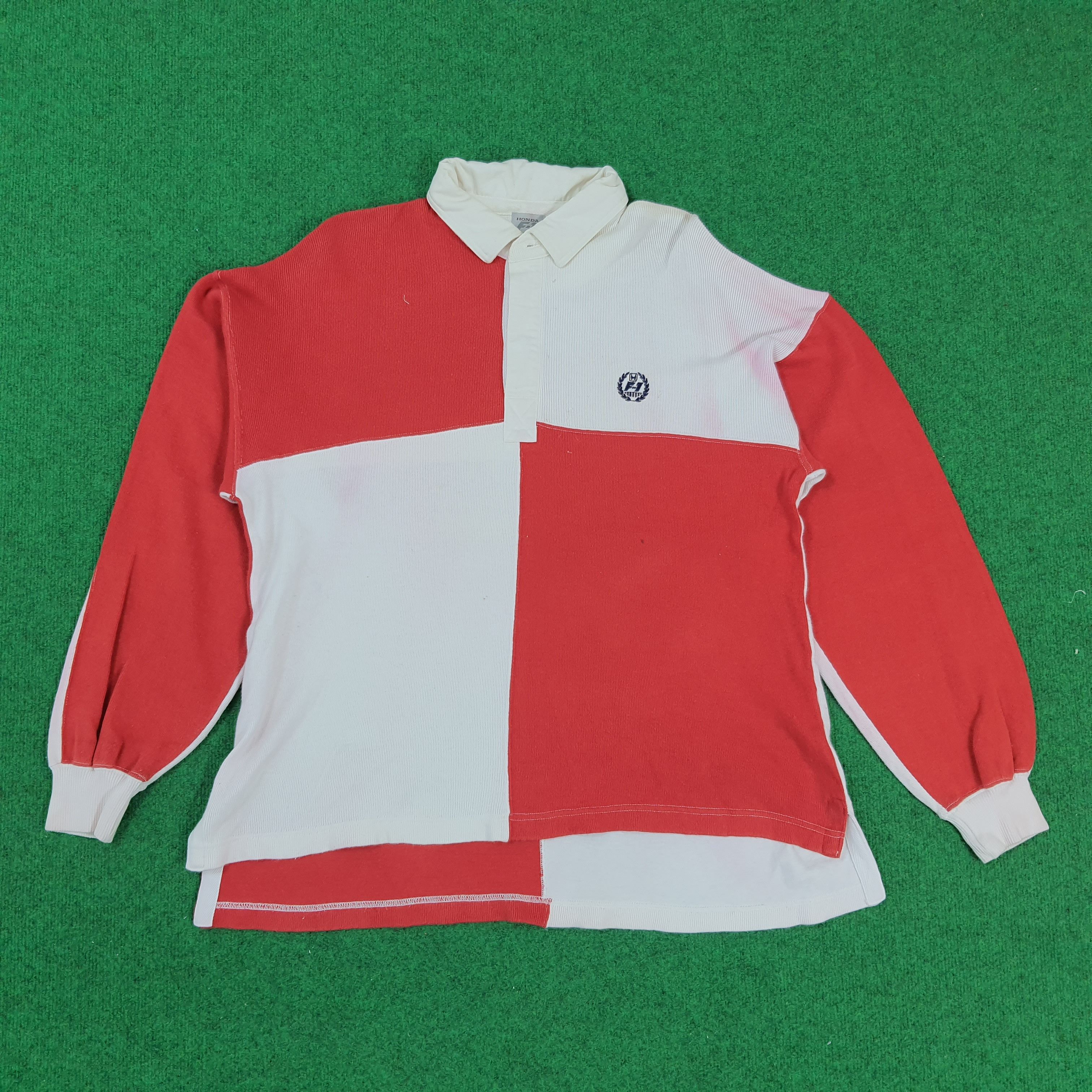 Honda × Japanese Brand × Vintage Vintage HONDA F1 Collection Motorsports Japan Polo Shirt Size US XL / EU 56 / 4 - 1 Thumbnail