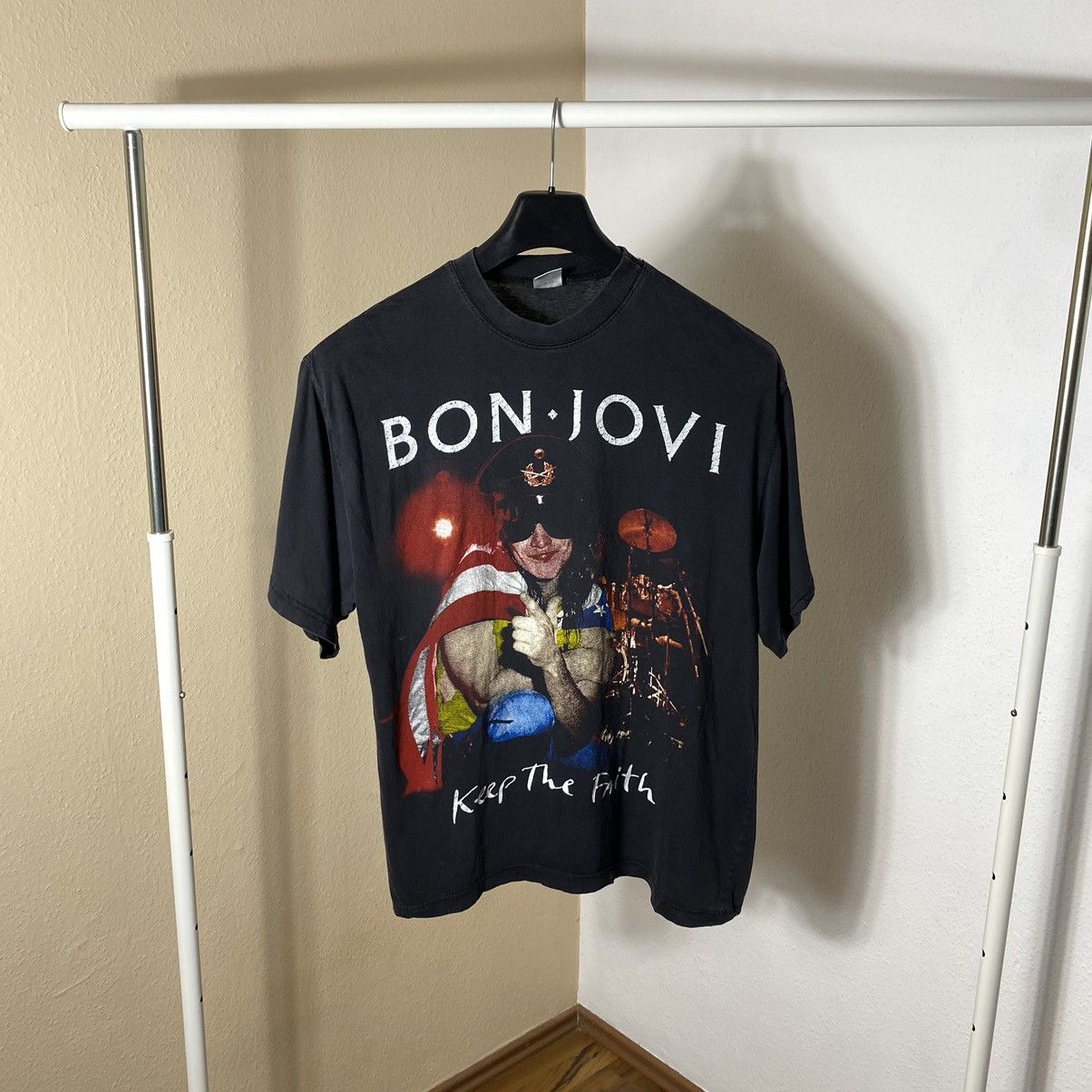 Bon Jovi Vintage 90s T-Shirt Bon Jovi Keep The Faith Size US L / EU 52-54 / 3 - 2 Thumbnail