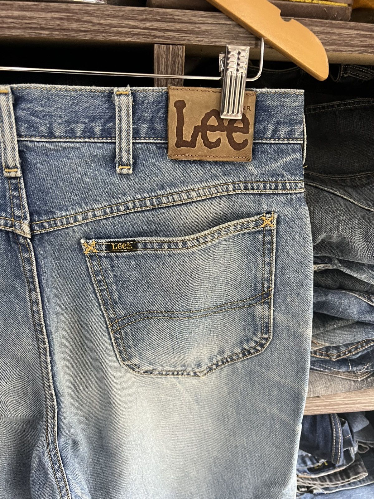 Lee 🔥Vintage Lee Distressed Denim Size US 33 - 15 Thumbnail