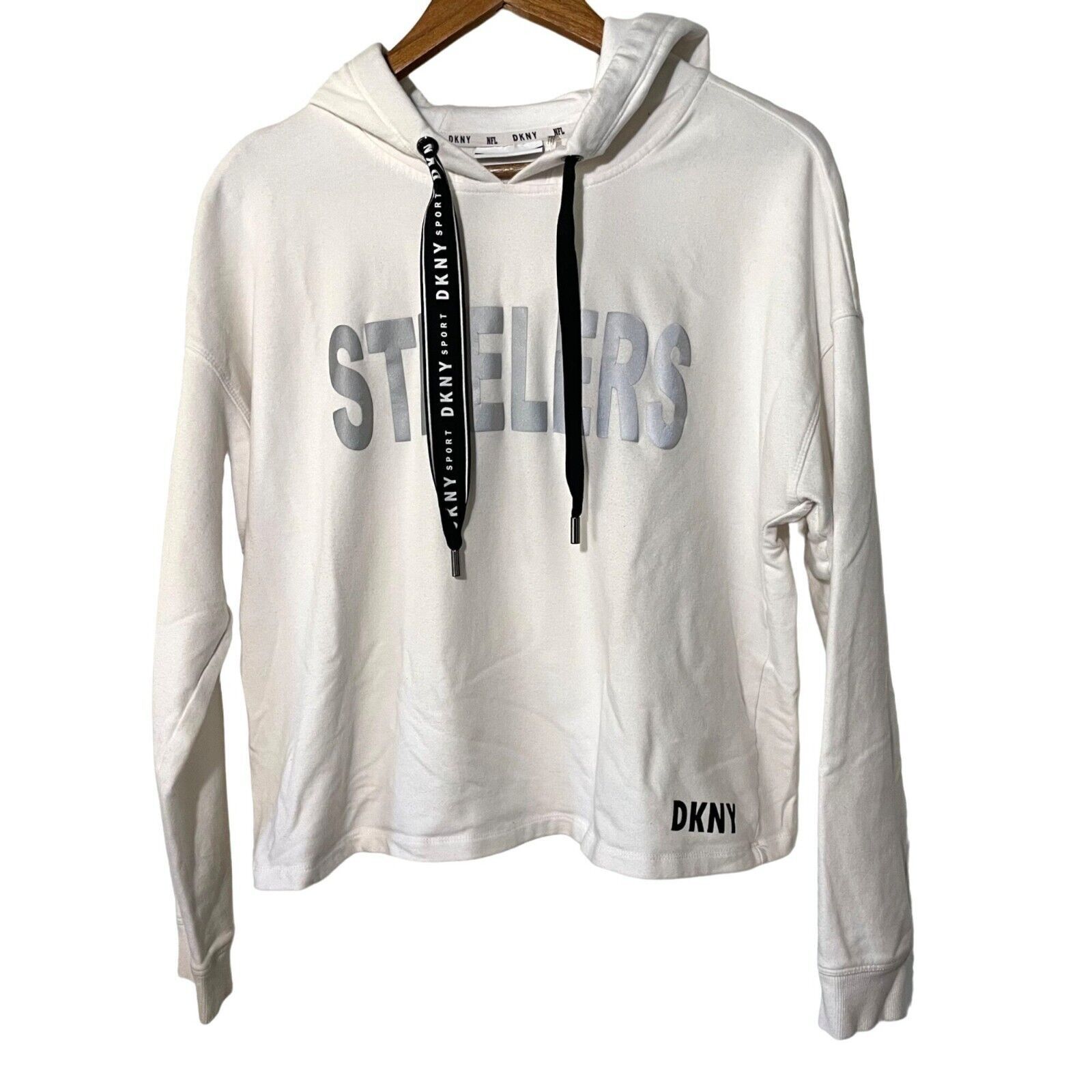 DKNY DKNY Sport Pittsburg Steelers Maddie Hoodie White Large Size L / US 10 / IT 46 - 2 Thumbnail