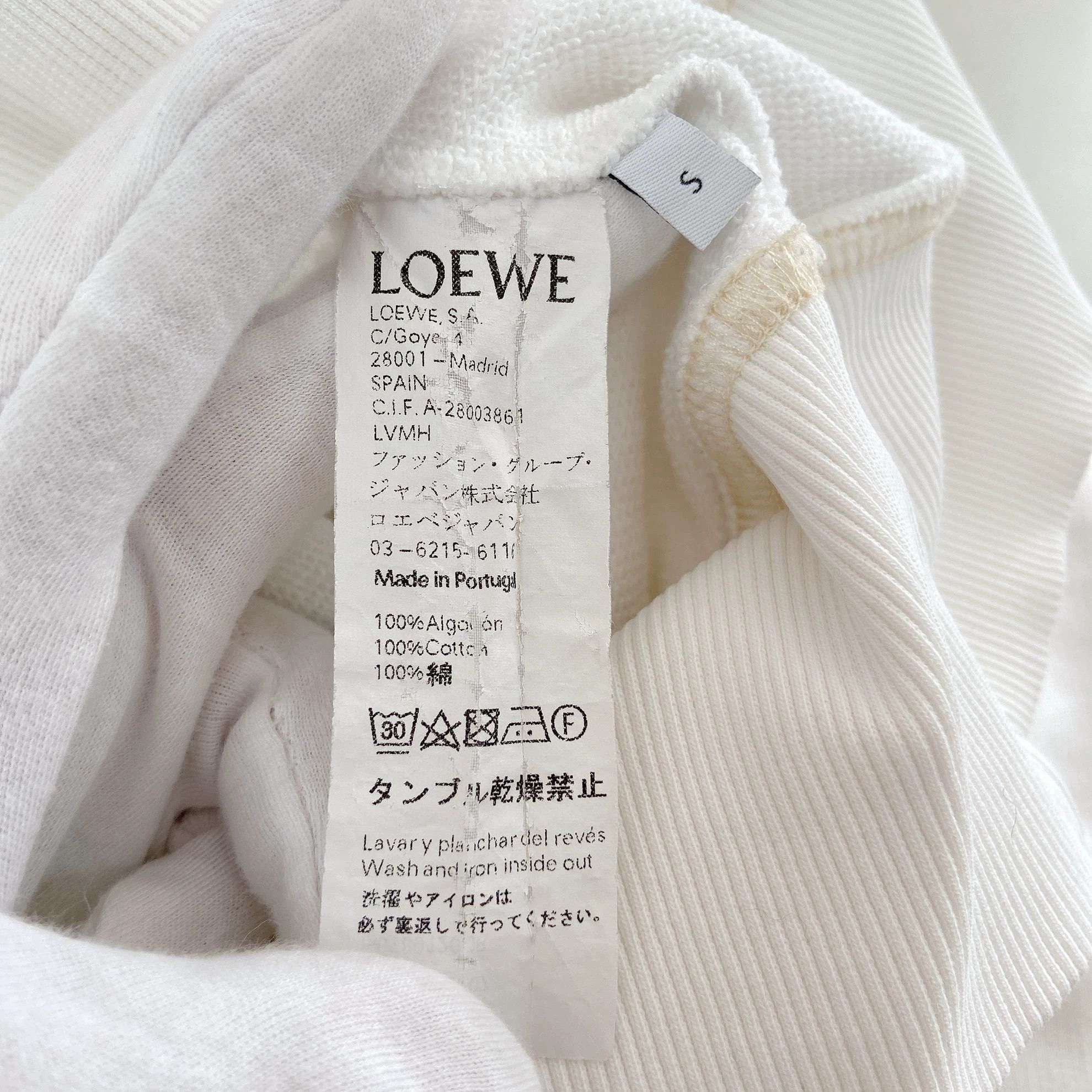 Loewe Loewe White Printed T-Shirt S Size US S / EU 44-46 / 1 - 7 Thumbnail
