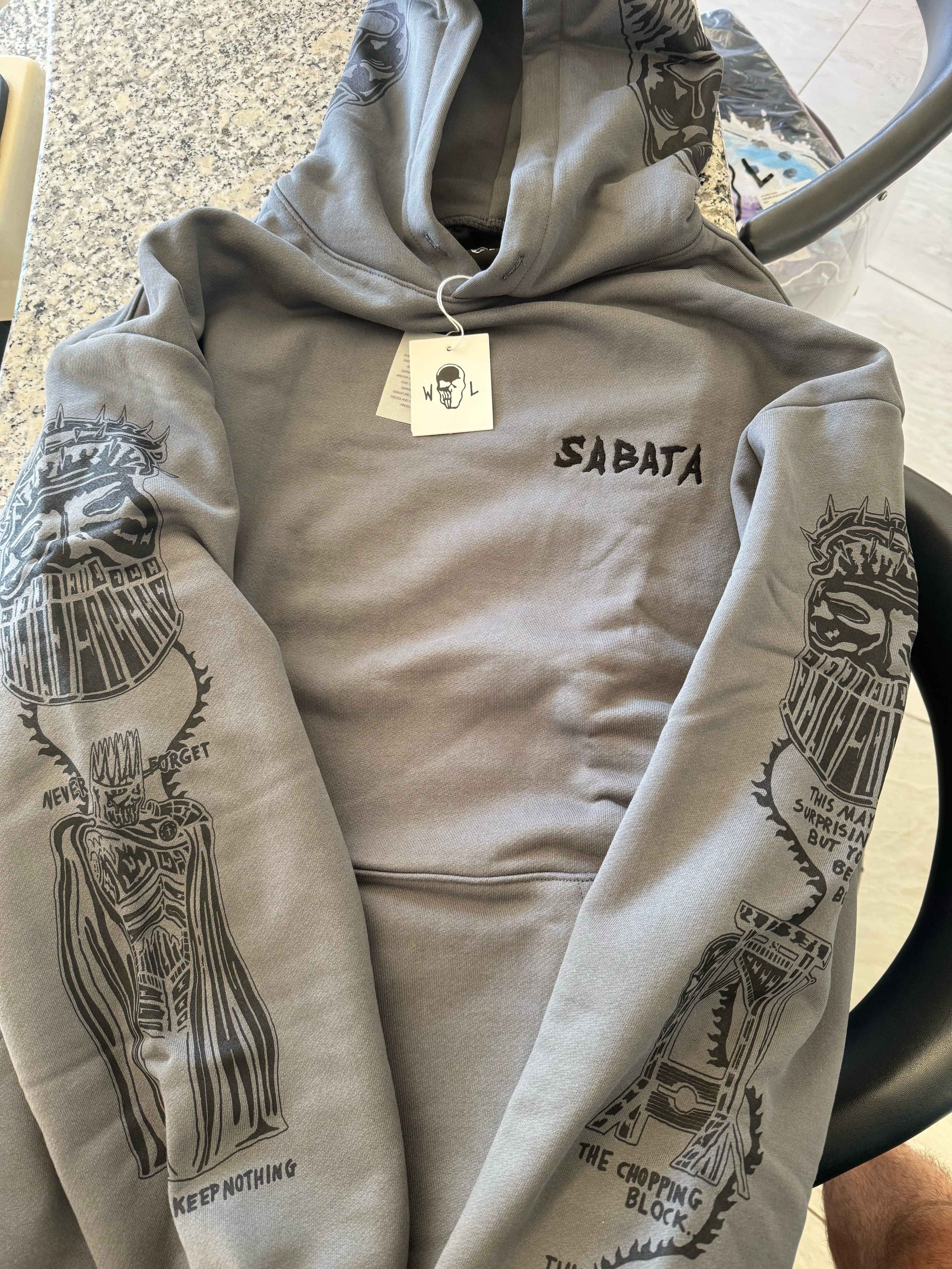Warren Lotas Warren Lotas Sabata Charcoal Hoodie Sweatshirt Size US XL / EU 56 / 4 - 1 Thumbnail