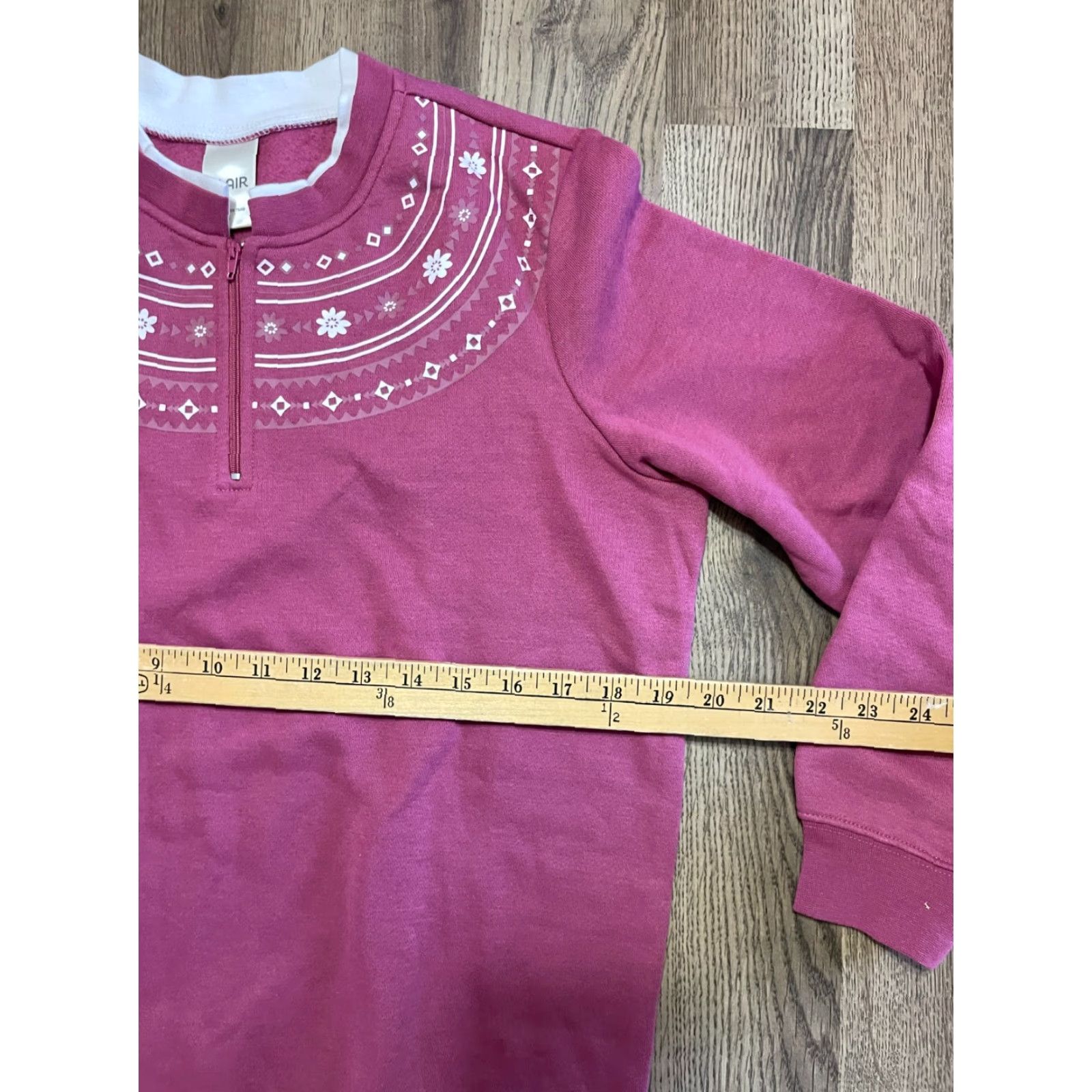 Blair Blair Sweater Womens Size Small Pink White Flower Print Quarter Zip Pullover Shirt Size S / US 4 / IT 40 - 7 Thumbnail