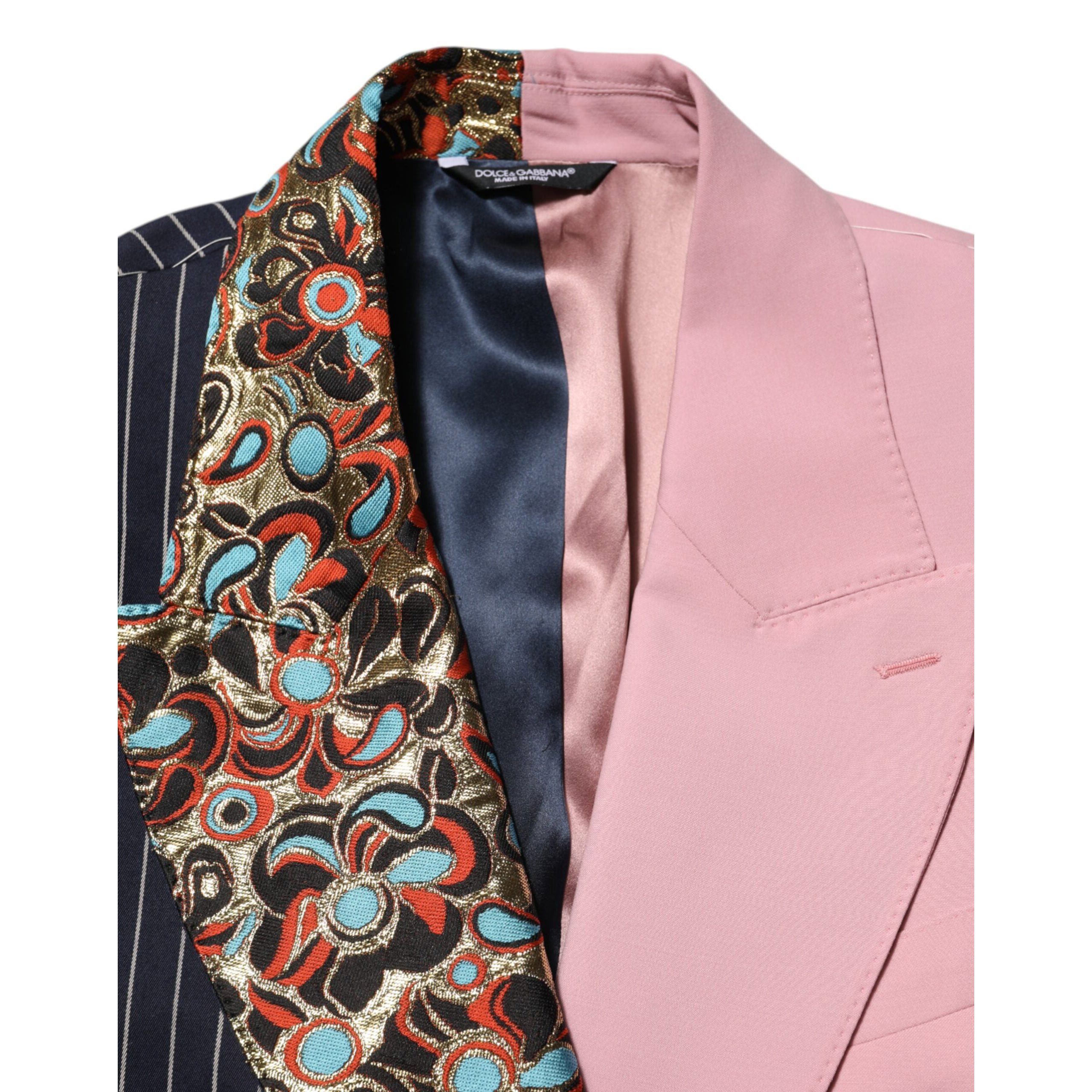 Dolce & Gabbana Dolce & Gabbana Multicolor Patchwork Jacket Blazer Size 44S - 8 Thumbnail