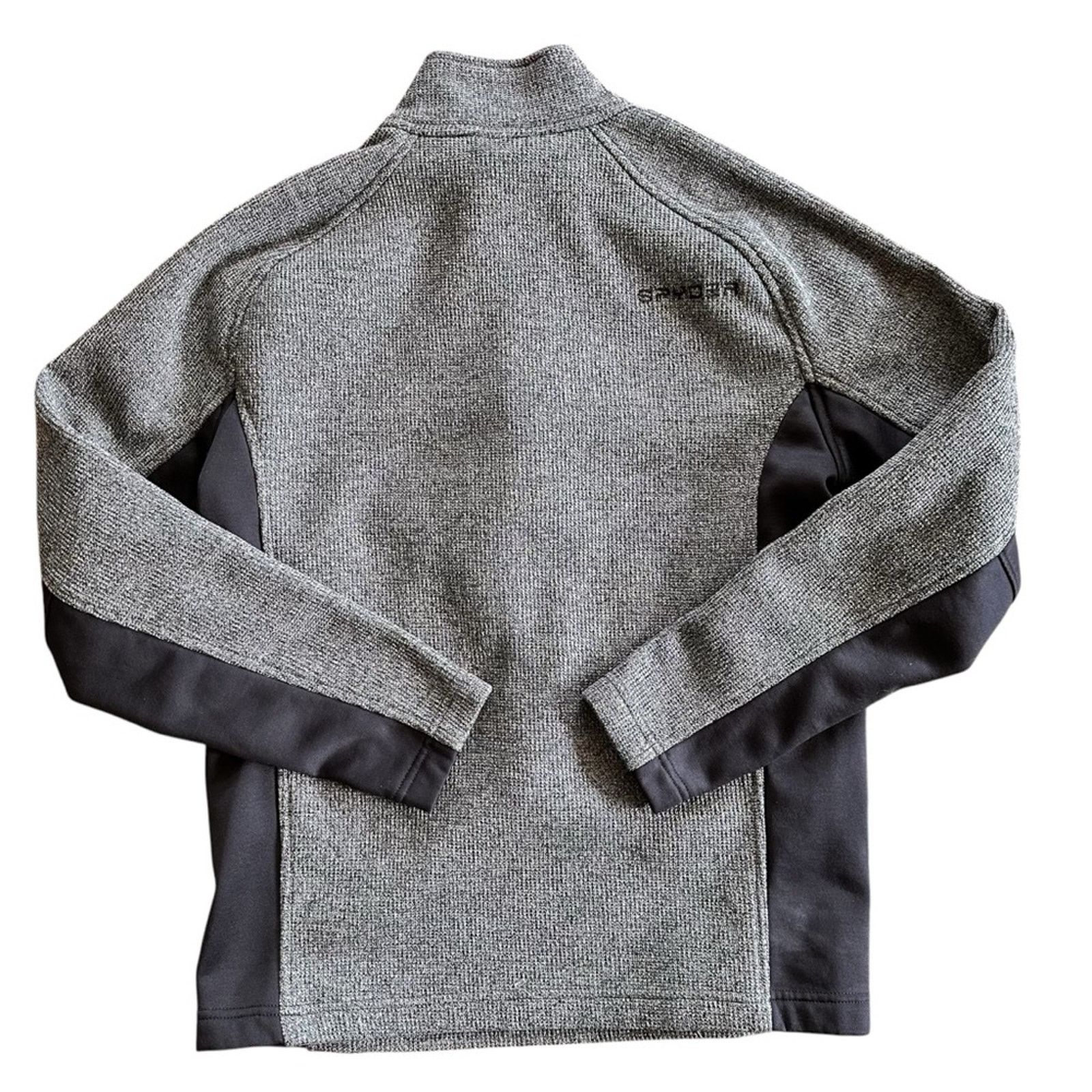 Spyder Spyder Men’s Outbound Half Zip Sweater - Size M - Gray/Black Size US M / EU 48-50 / 2 - 7 Thumbnail
