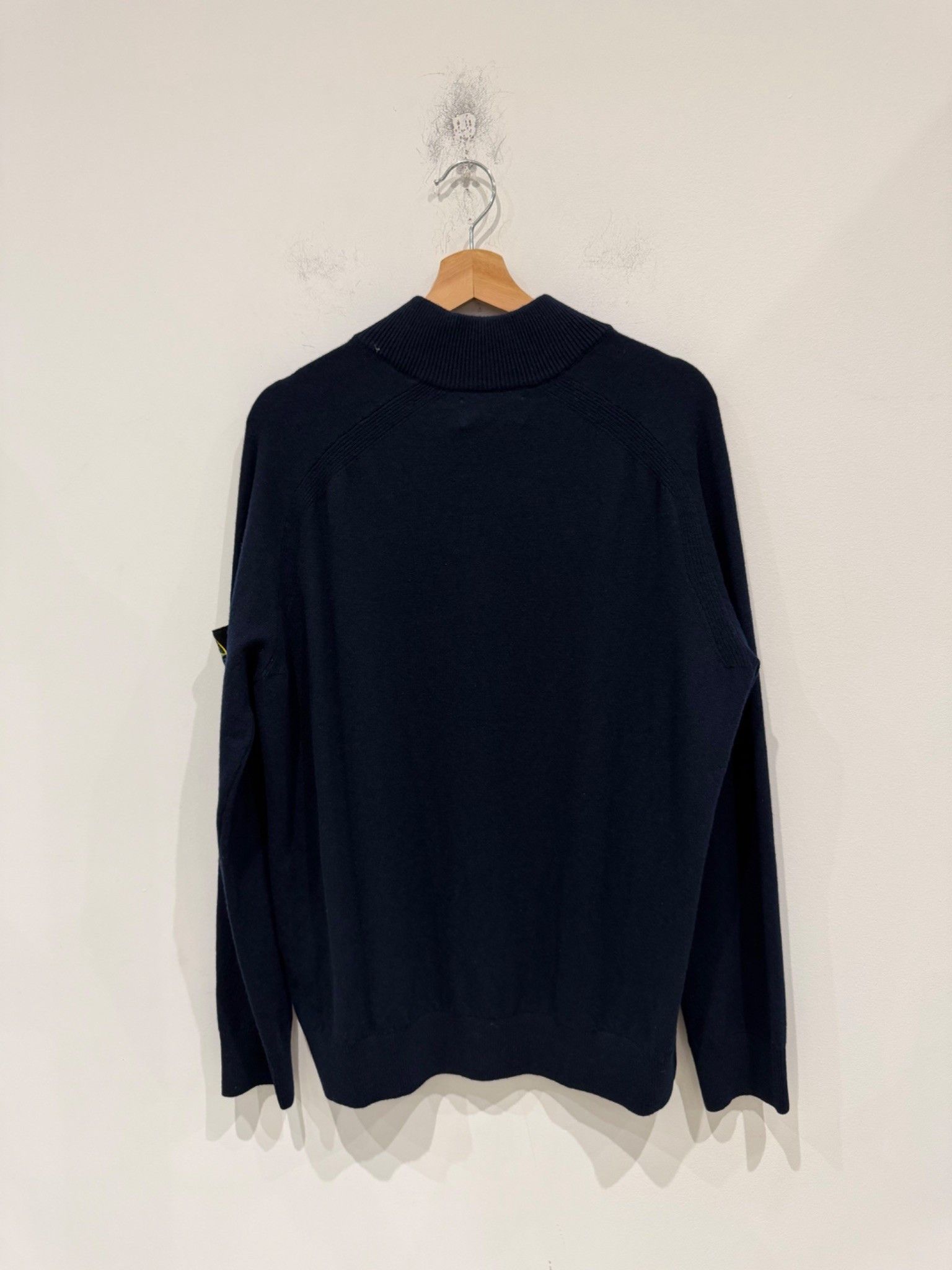 Stone Island Stone Island Half Zip Up Knitwear Navy Size US XL / EU 56 / 4 - 5 Thumbnail