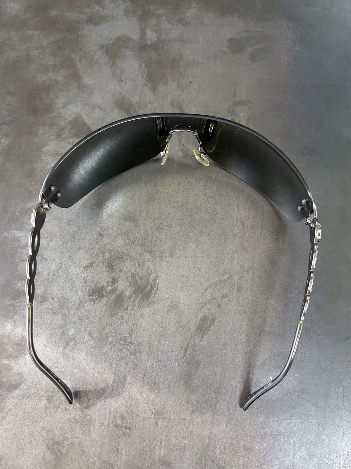 Versace × Vintage 2000s Versace Sunglasses Vintage Shield Jewel Mod 2053-B Y2K Size ONE SIZE - 14 Thumbnail