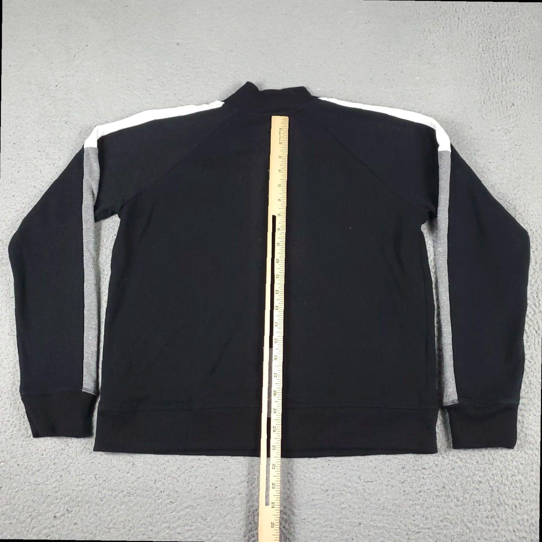 Reebok Reebok Womens Medium Black 1/4 Zip Crew Neck Pullover Sweater Cotton Blend Size M / US 6-8 / IT 42-44 - 5 Thumbnail
