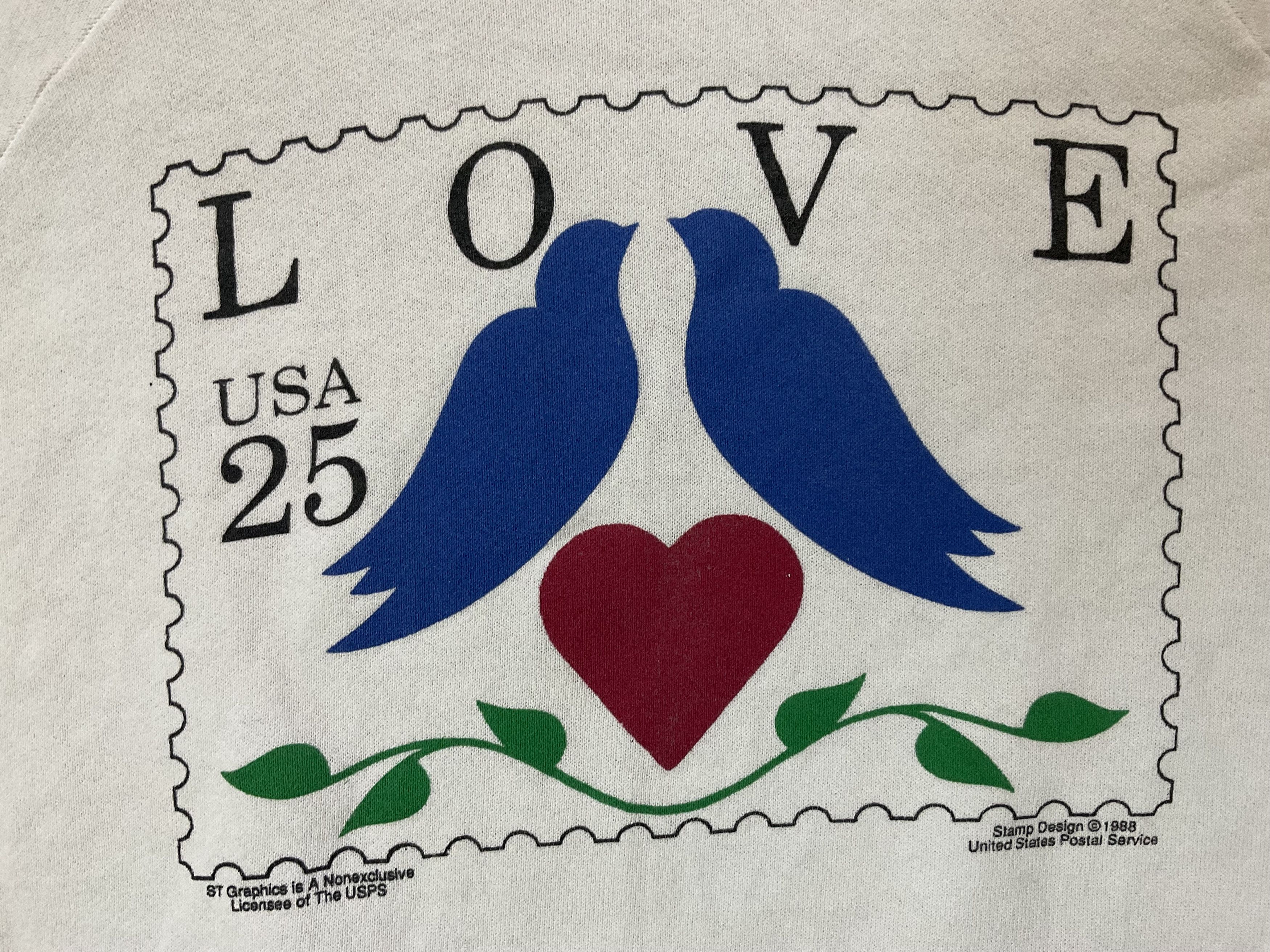 Vintage Vintage 1988 USPS Stamp Sweatshirt Free Vtg Stamp T-Shirt Size US M / EU 48-50 / 2 - 4 Thumbnail