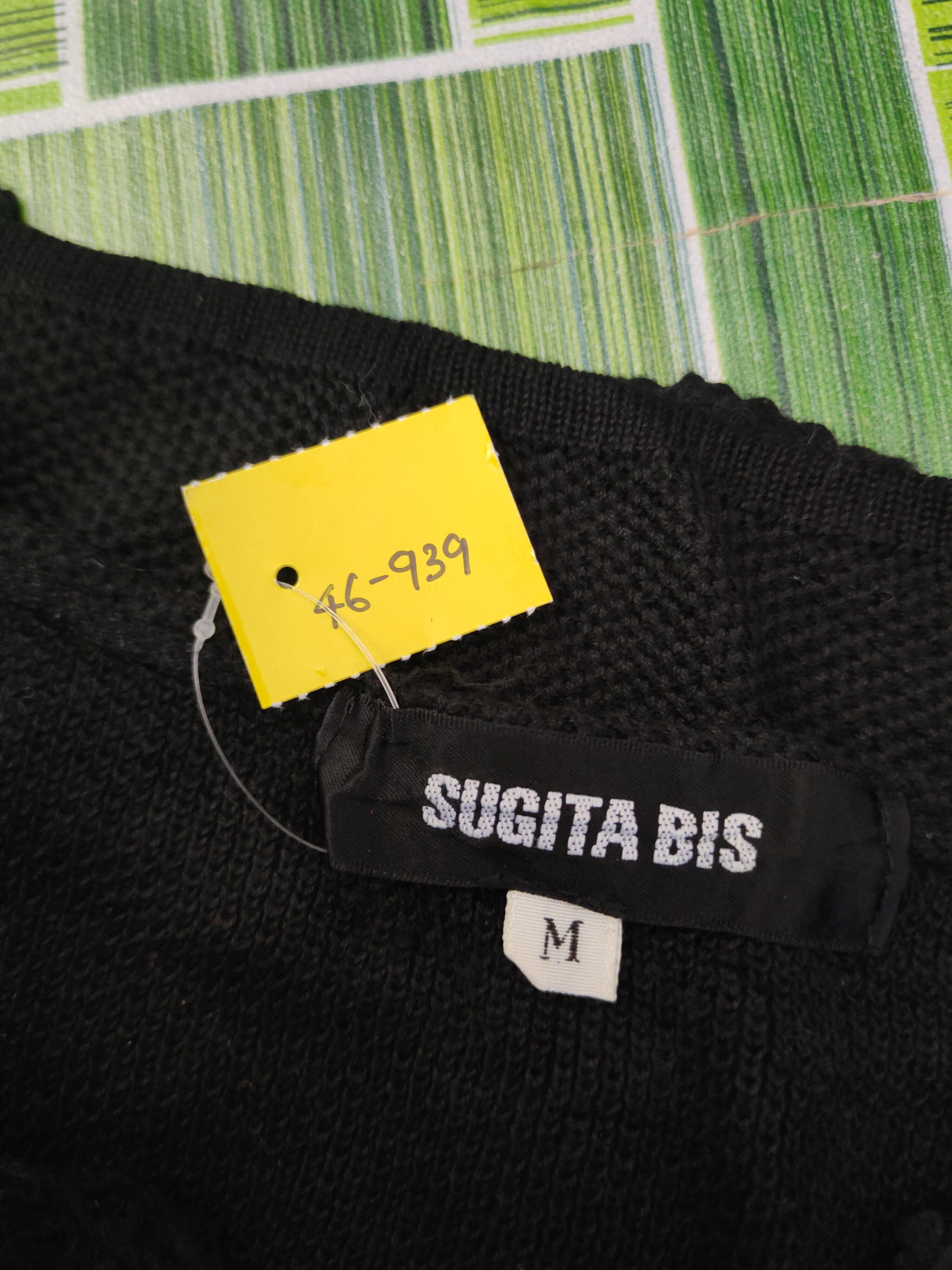 Japanese Brand DL Sugita Bis Black Knitwear Sweatshirts #46-939 Size M / US 6-8 / IT 42-44 - 11 Thumbnail