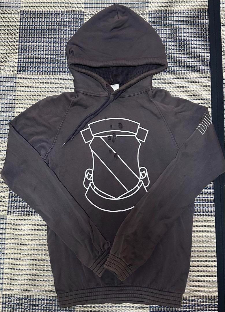 RE:NumberNine エンブレム ピグメントバイオ加工 フーディ 正規品