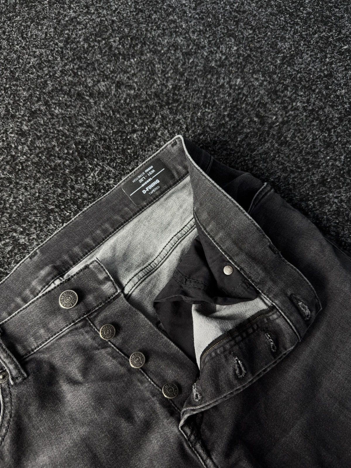 Diesel Vintage 00s Luxury Diesel D-FINING Denim pants jeans Size US 31 - 7 Thumbnail