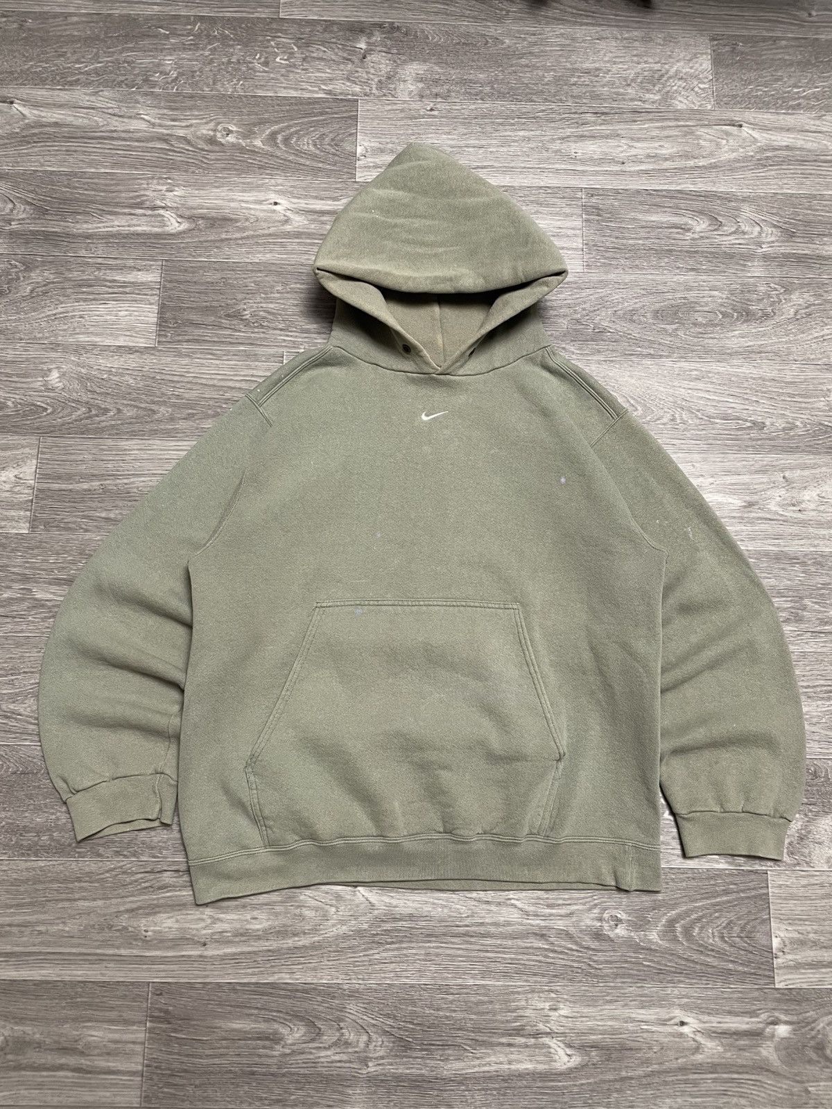 Nike 90s Vintage Nike Center Swoosh Hoodie Made In USA Travis Size US M / EU 48-50 / 2 - 1 Thumbnail