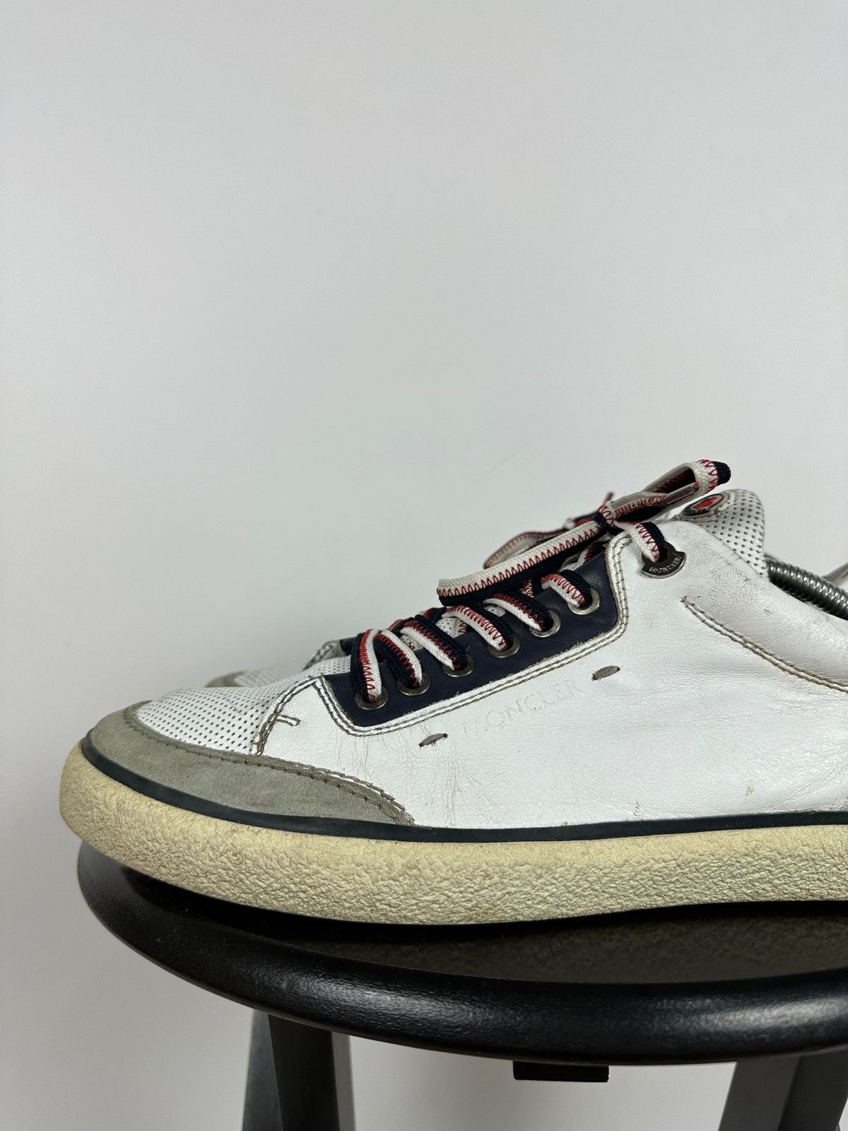 Moncler Moncler Academie Scarpa Leather Low Top Sneakers Size US 11 / EU 44 - 13 Thumbnail