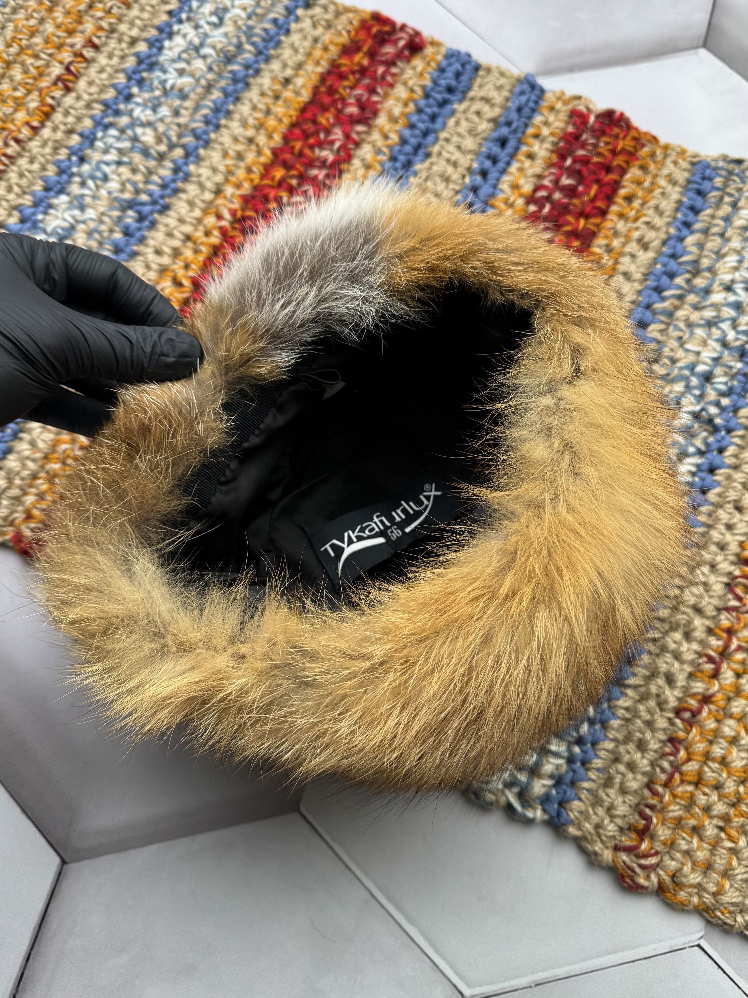 Vintage Vintage Real Fur Hat (E4) Size ONE SIZE - 6 Thumbnail
