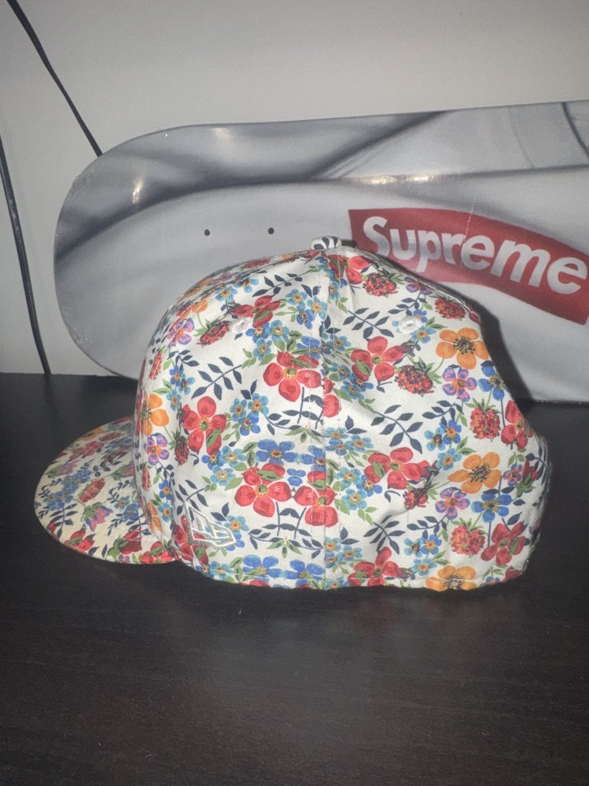 Supreme New Era Supreme Floral Box Logo Cap Size 26 - 2 Thumbnail