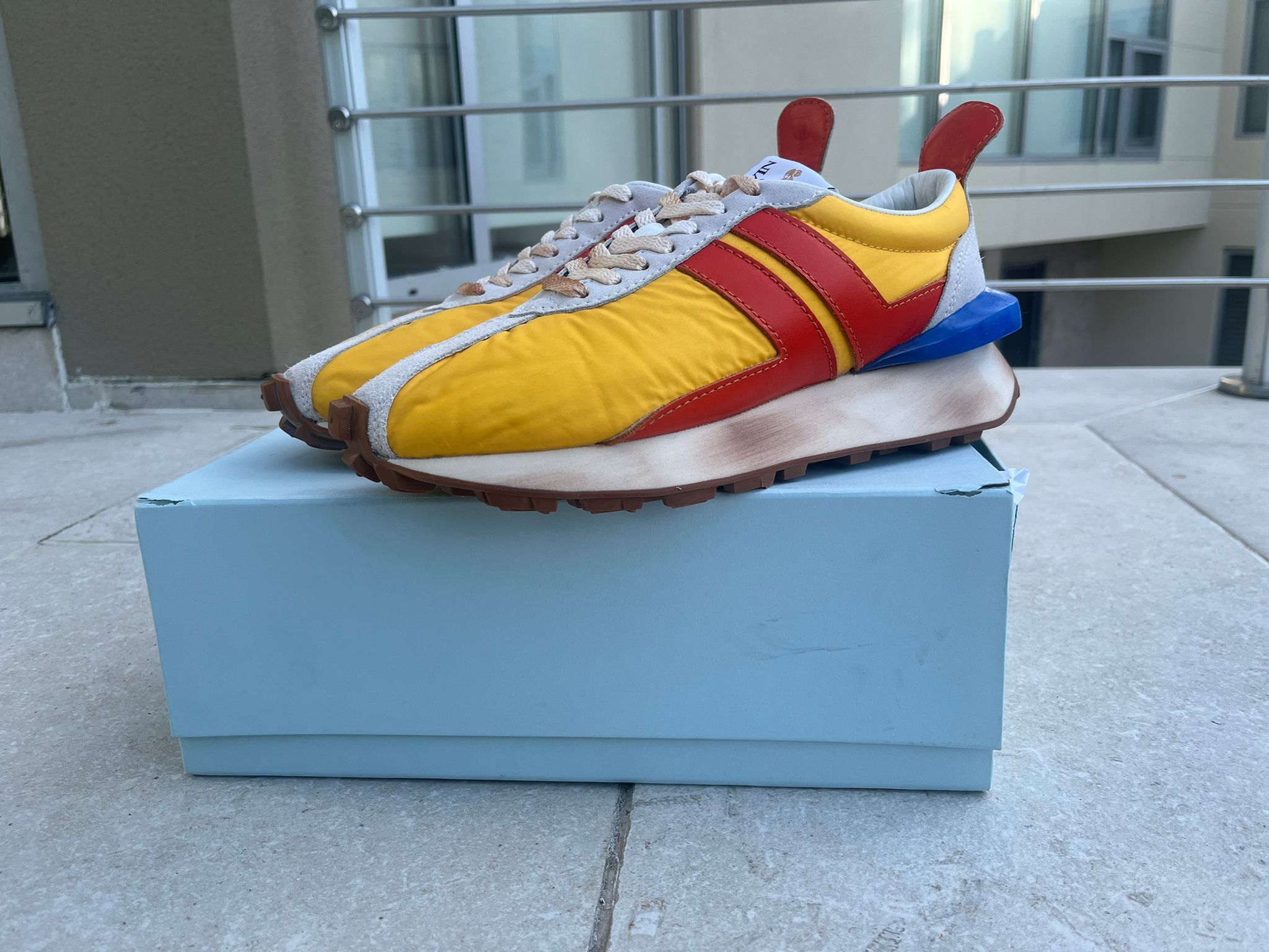 Lanvin Runner Bumper Nylon Sneakers in Multicolor | Grailed