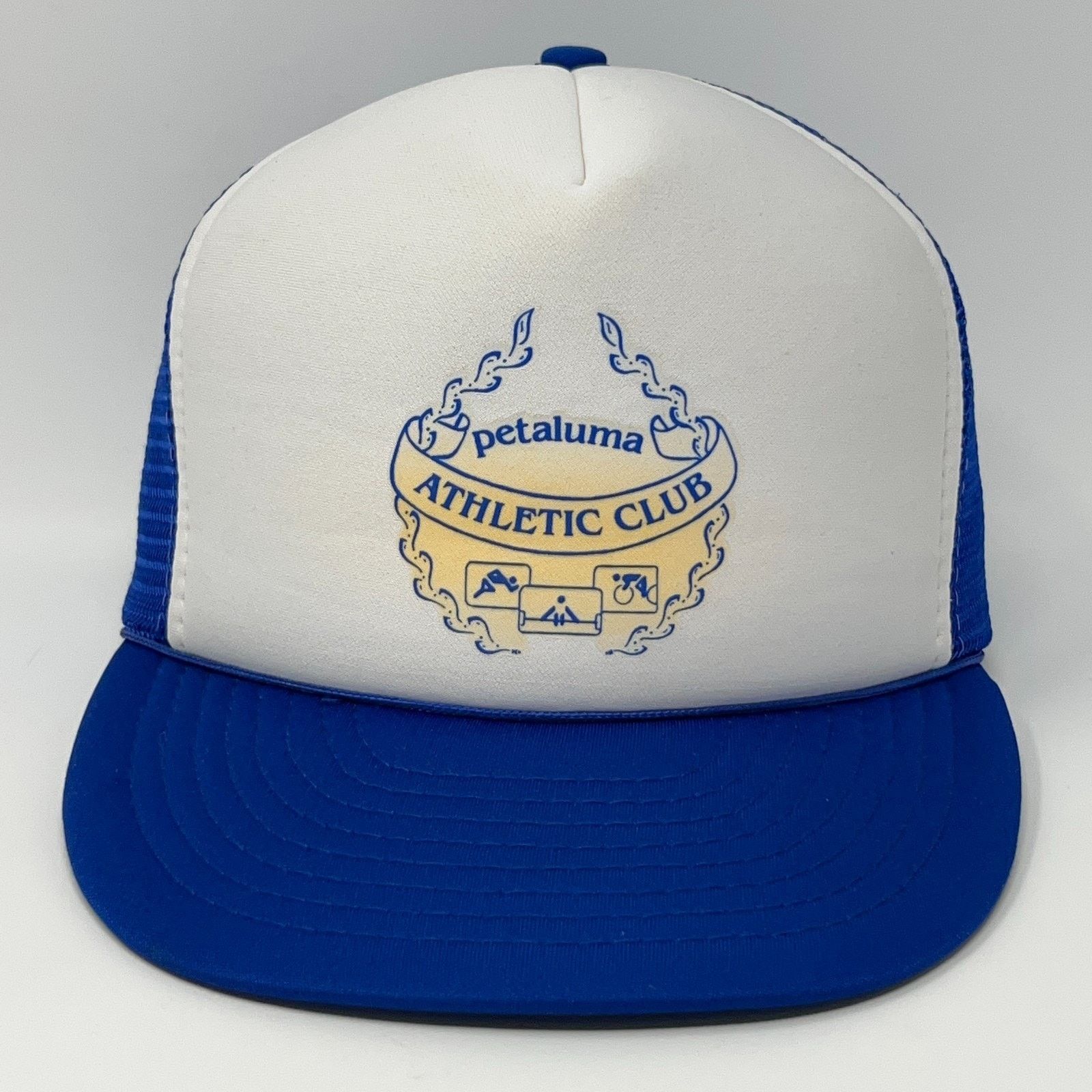 Vintage Vintage Petaluma Athletic Club Trucker Hat Baseball Cap Blue Size ONE SIZE - 1 Thumbnail