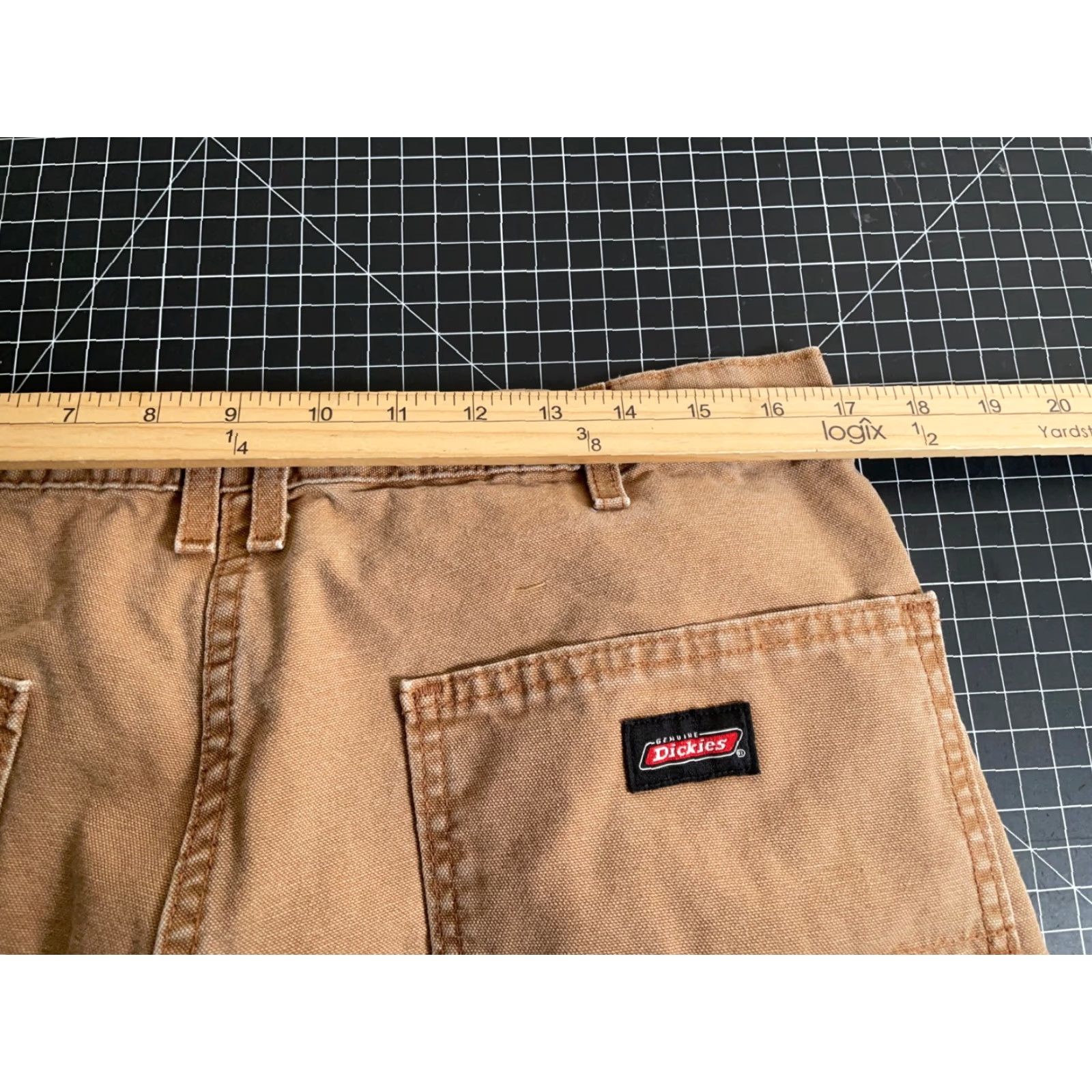 Dickies Dickies Cotton Canvas Utility Pants Men's 34 x 32 Brown Relaxed Fit Vol. 90s Grunge Hipster Outdoor Belt Loops Front Zip Pockets Workwear Casual Size US 34 / EU 50 - 5 Thumbnail