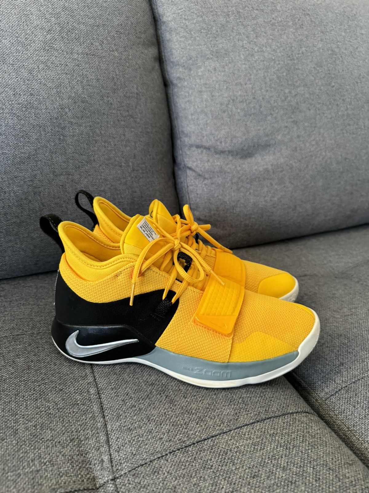 image of Nike Paul George 2.5 “Moon Exploration” Shoes in Yellow, Men's (Size 9)