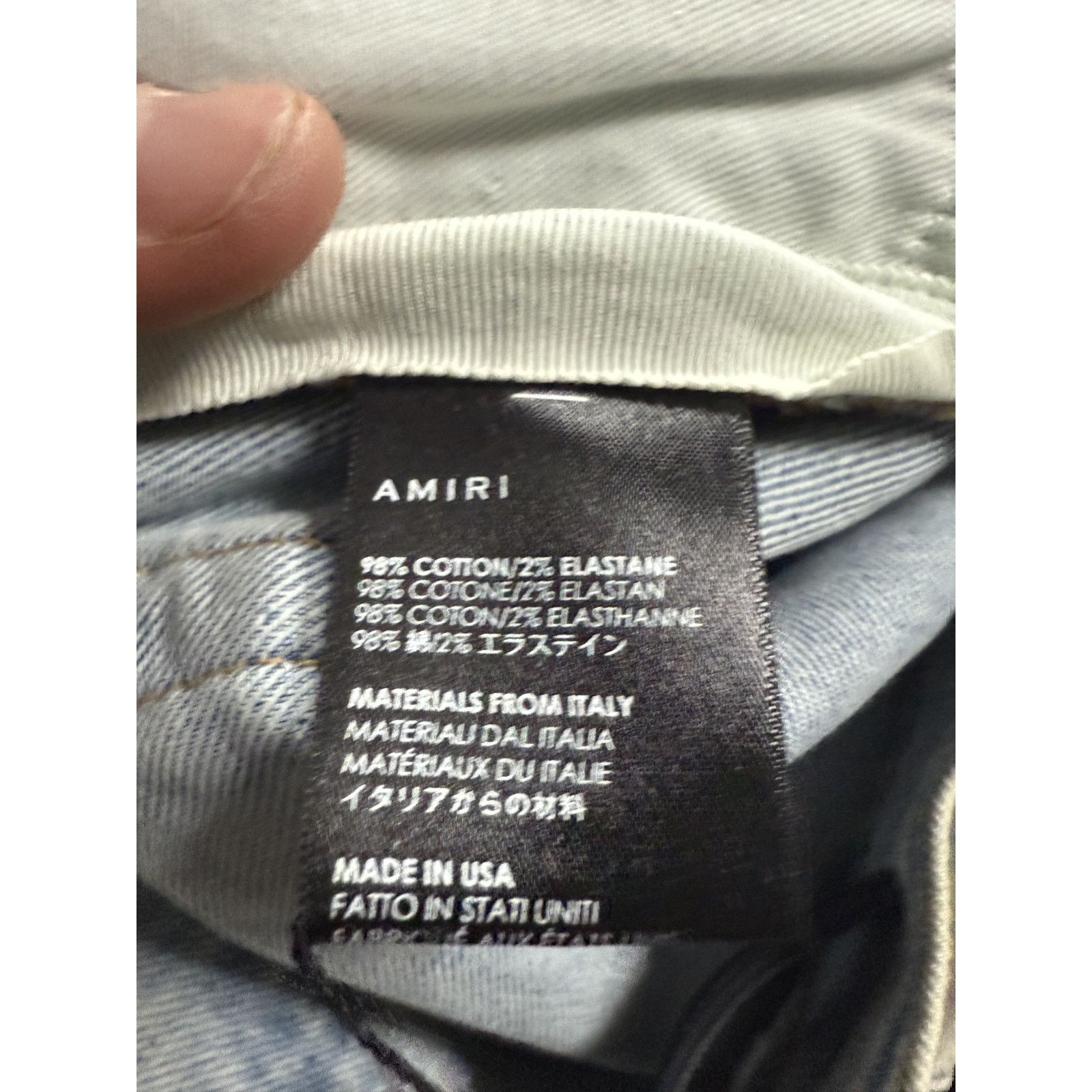 Amiri Amiri Jeans Light Wash Easter Thrasher Used 30 Size US 30 / EU 46 - 5 Thumbnail