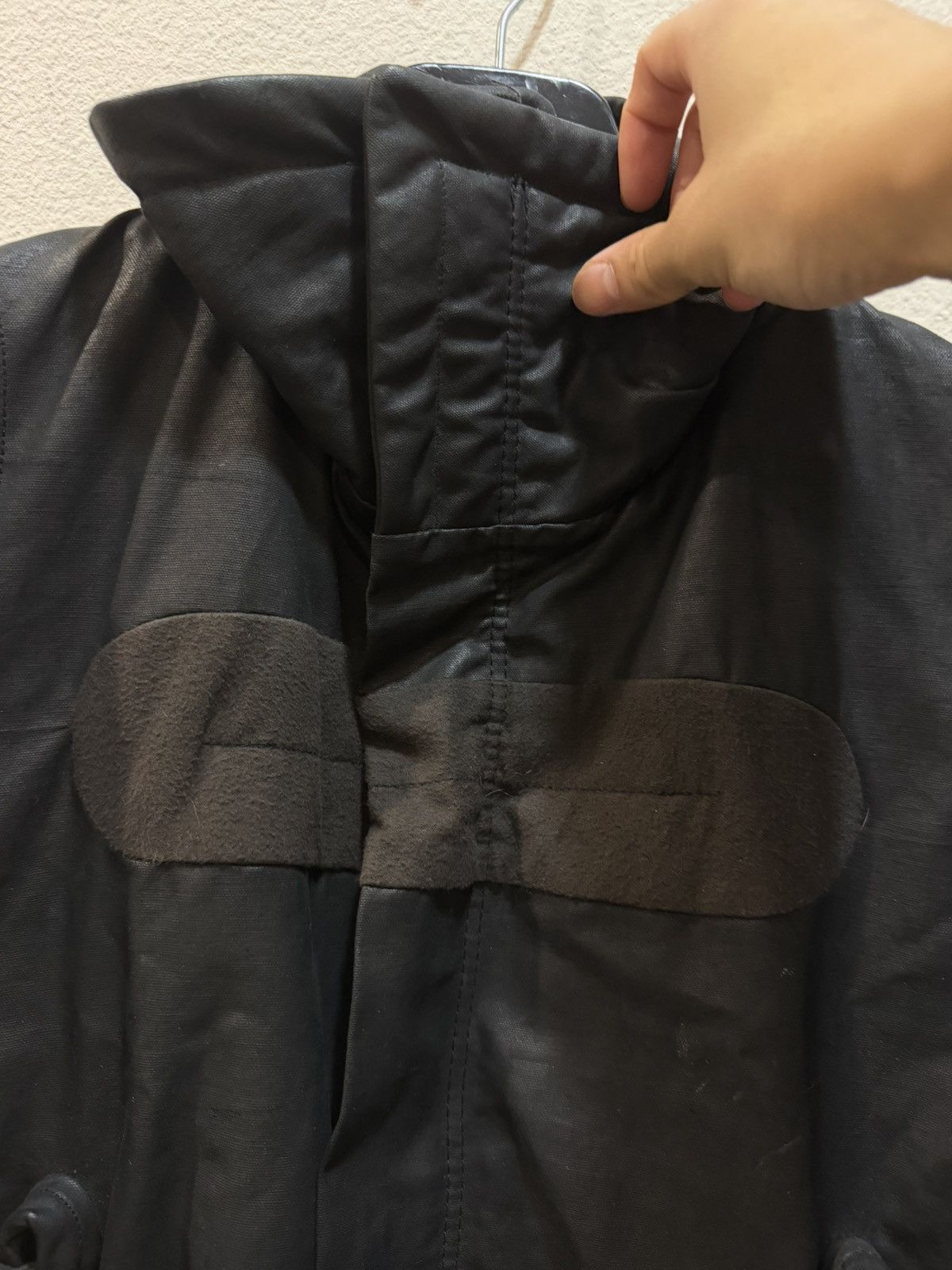 Rick Owens AW03 Pill Runway Waxed Funnel Neck Rider Jacket 46 Size US S / EU 44-46 / 1 - 4 Thumbnail