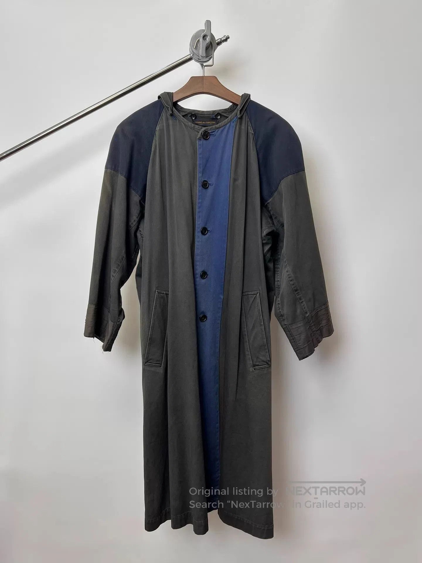 Comme des Garcons Multi-Color Long Hooded Coat - Size M. Size US M / EU 48-50 / 2 - 1 Thumbnail
