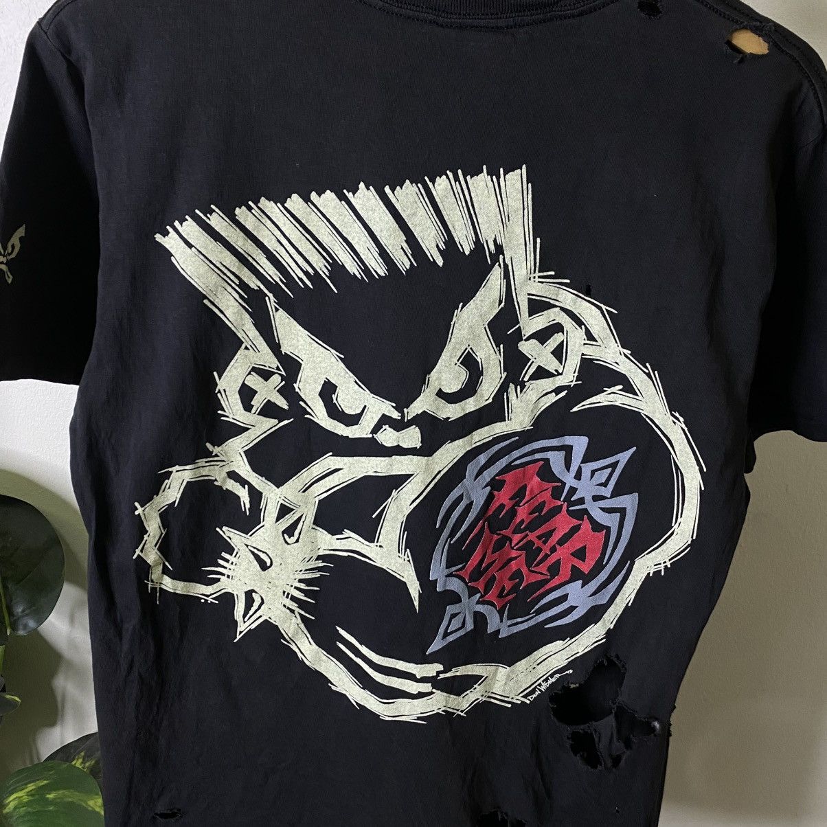 Vintage Vintage 1990s Badboy Skateboard Thrashed T Shirt Size US M / EU 48-50 / 2 - 2 Thumbnail