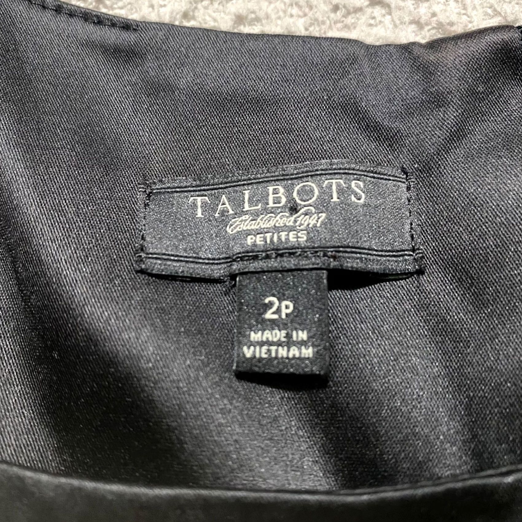 Talbots Talbots Womens 2P Dress Black Sheath Sleeveless Lined Round Neck Petites Size XS / US 0-2 / IT 36-38 - 3 Thumbnail