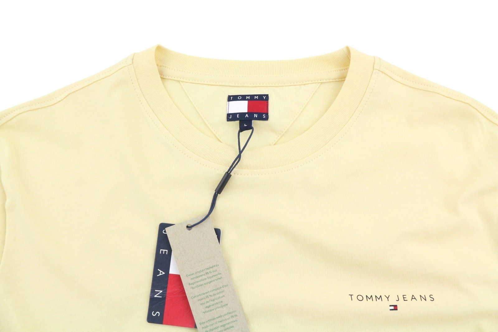 Tommy Hilfiger SLIM LINEAR CHES L Custard Crew Neck 87699 Size US L / EU 52-54 / 3 - 5 Thumbnail